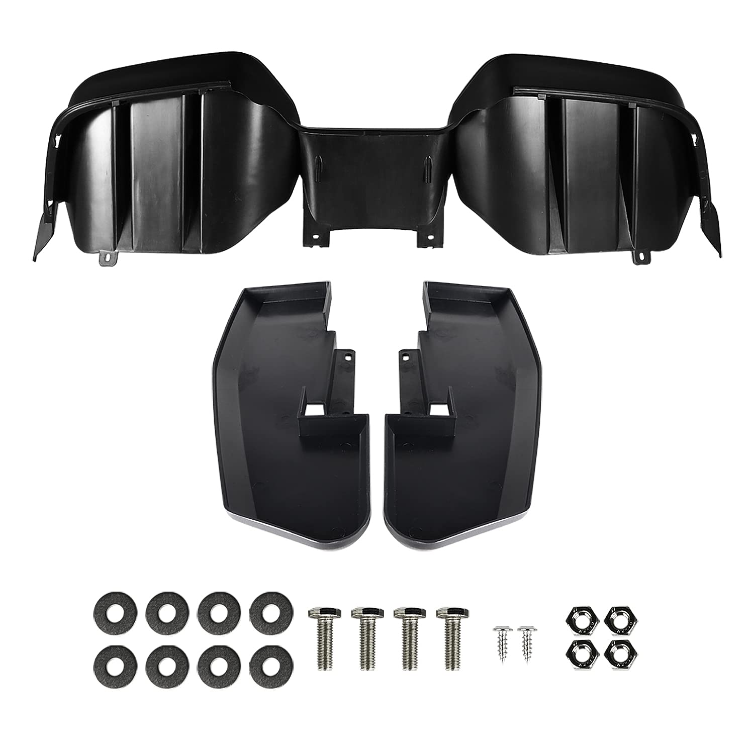 Spec-D Tuning R Style Rear Bumper Diffuser with Side Valances Panel for 2015-2017 Ford Mustang - Aggressive Styling & Aerodynamic Upgrade for Street Racing & Car Shows