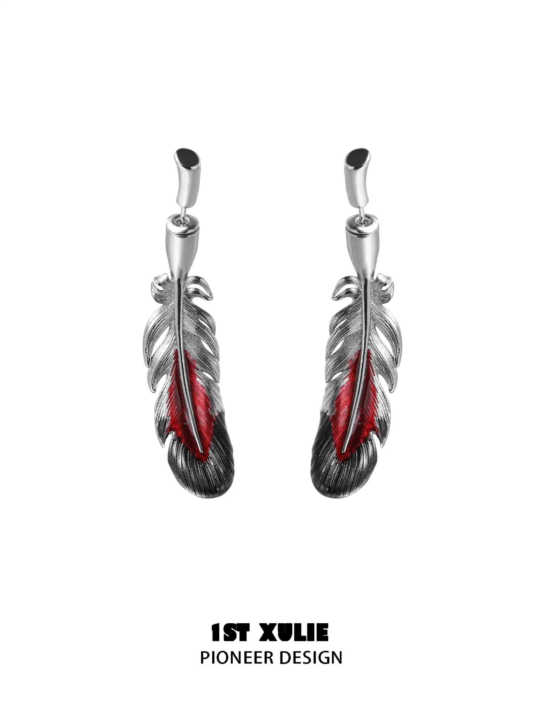 Soaring Cranes S925 Sterling Silver 18K Gold Plated Feather Earrings for Women - Elegant Dangle Drop Jewelry for Parties, Weddings & Special Occasions