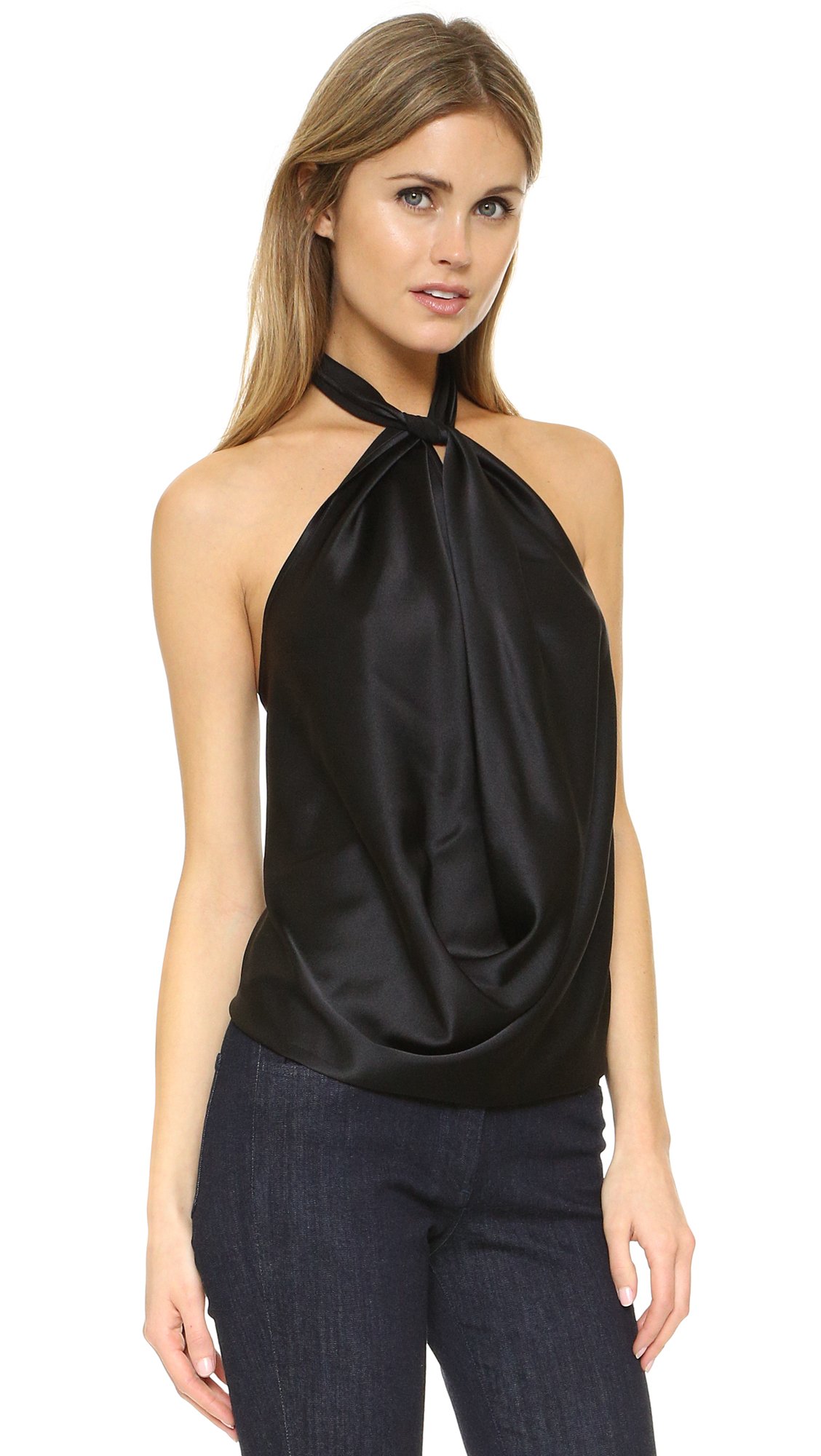 Harriet Silk Halter Top for Women - Breathable Summer Crop Top with Adjustable Straps | Perfect for Beach, Vacation, and Casual Outings