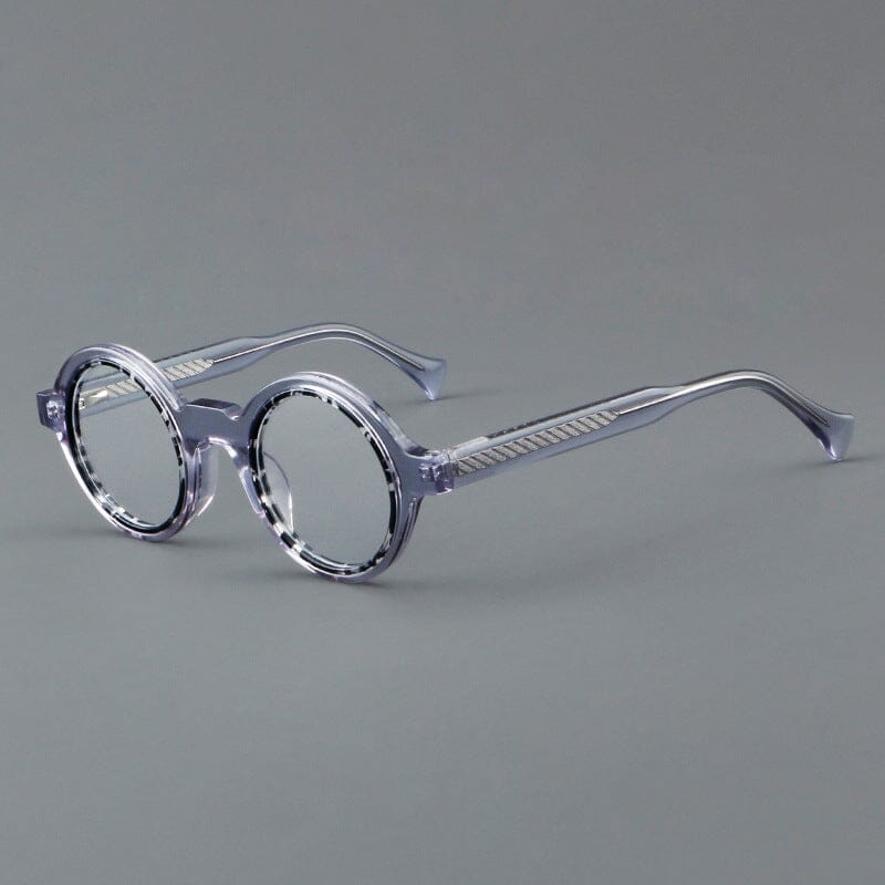Vintage Round Acetate Glasses Frame - Classic Retro Eyewear for Men & Women | Perfect for Reading, Fashion, and Everyday Use
