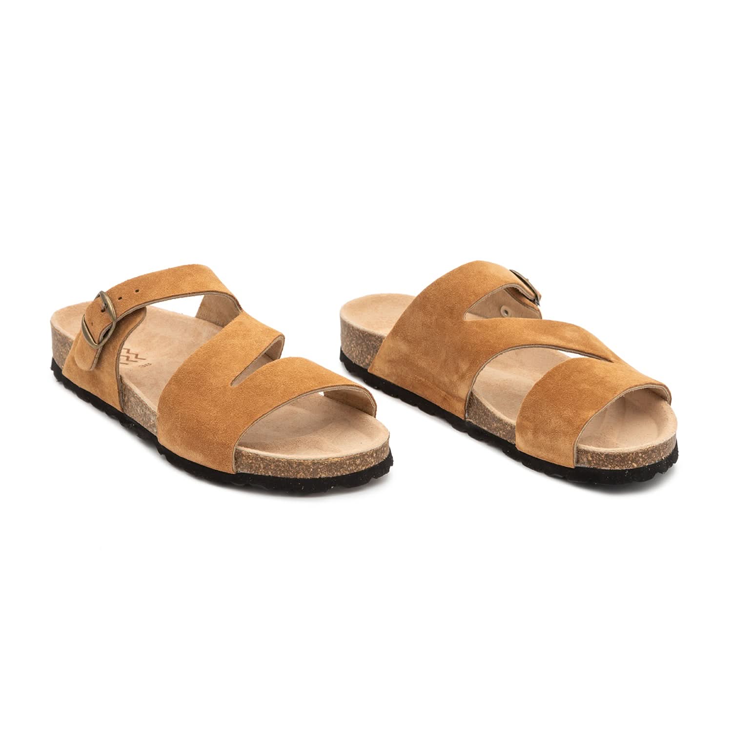 Women's Leather Zigzag Sandals - Comfortable Benestar Fashion Footwear 1956 M Degas Style | Perfect for Summer Outings, Beach Vacations & Casual Wear