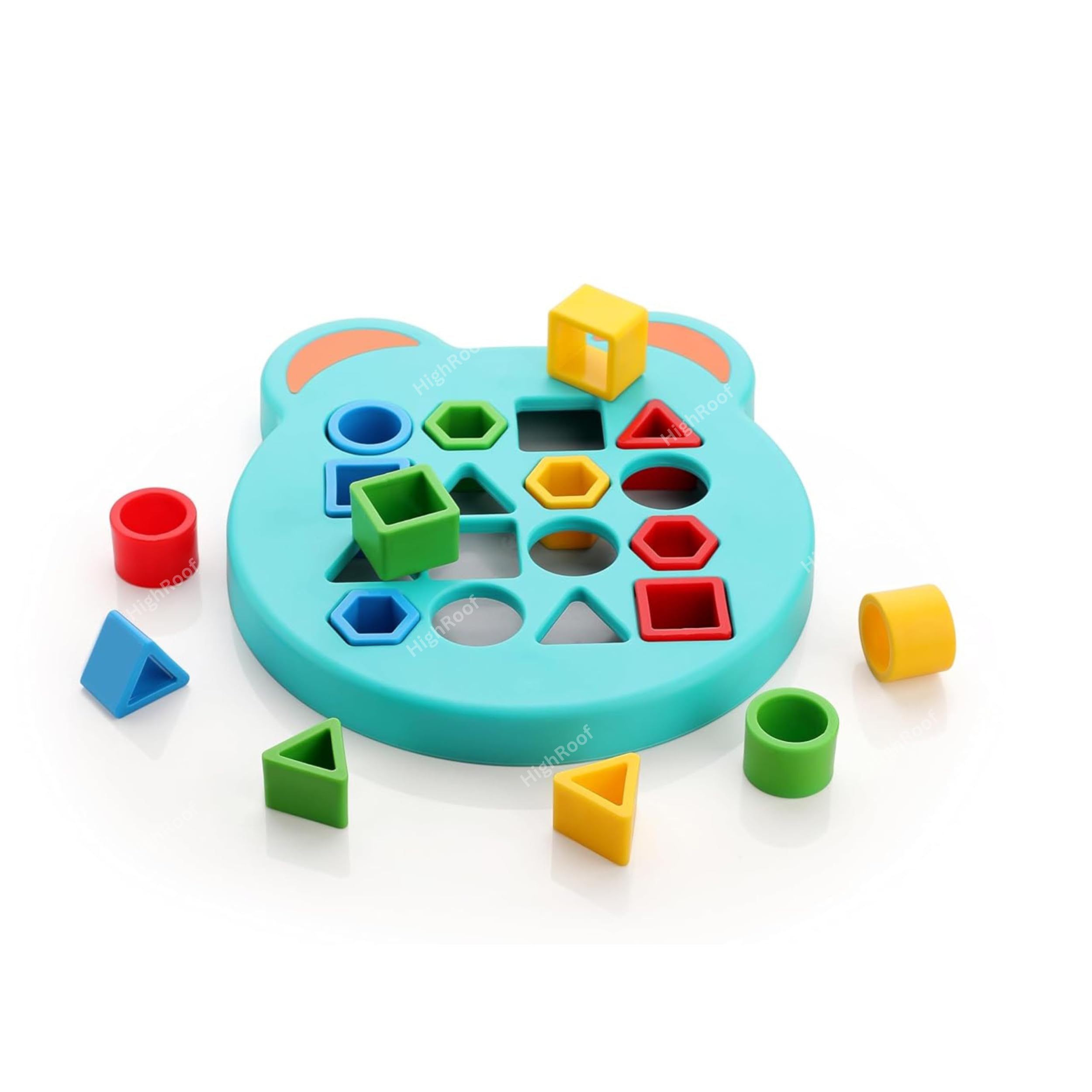 Montessori Geometric Shape Matching Puzzle Toy - Educational Wooden Blocks for Kids, Boys & Girls - Fun Interactive Learning Game for Toddlers - Perfect for Preschool, Homeschool & Early Childhood Development
