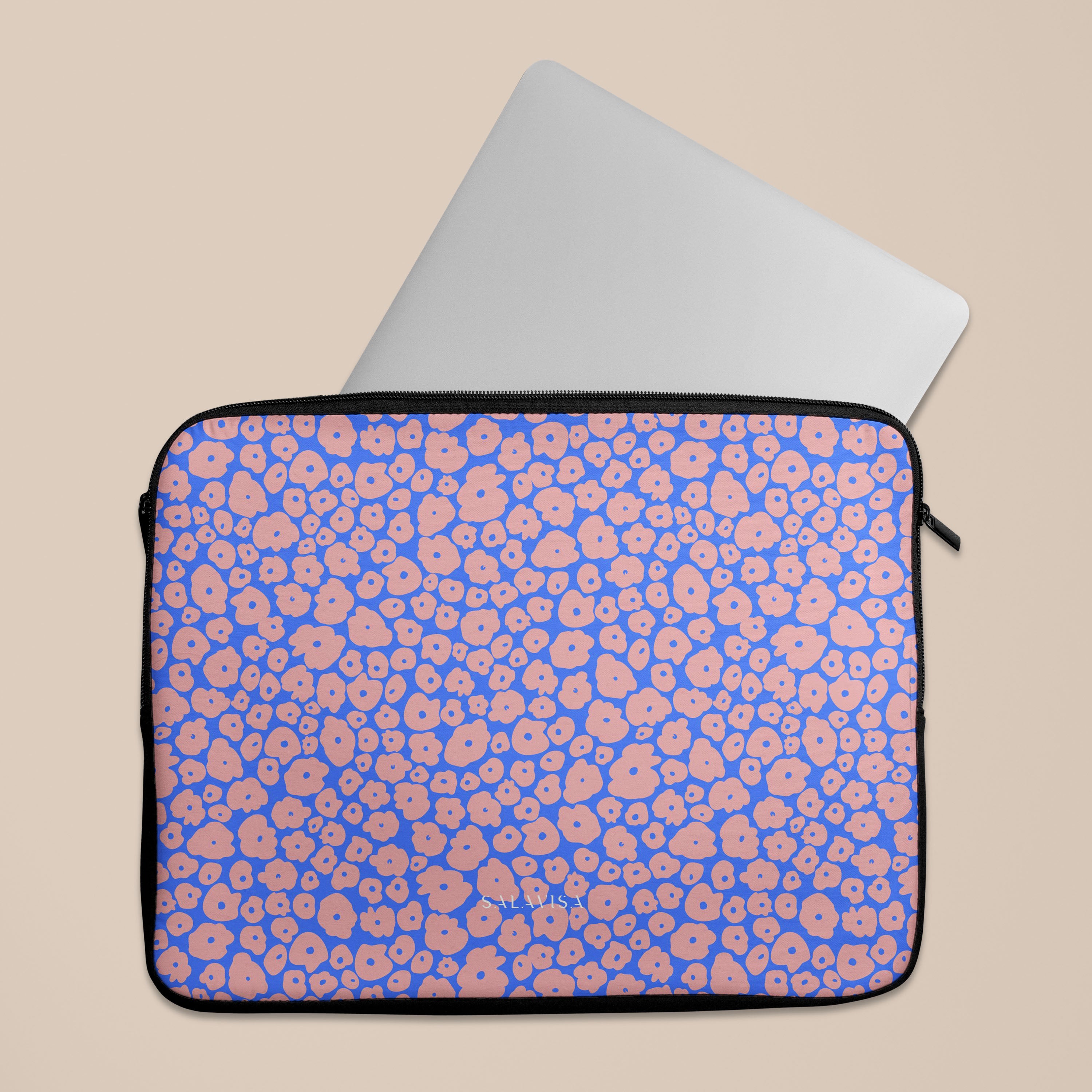 Puffy Spring Laptop Sleeve 13-15 Inch - Lightweight Protective Case for MacBook Air/Pro, Dell, HP - Waterproof & Shockproof Laptop Bag for Work, School, Travel & Commuting