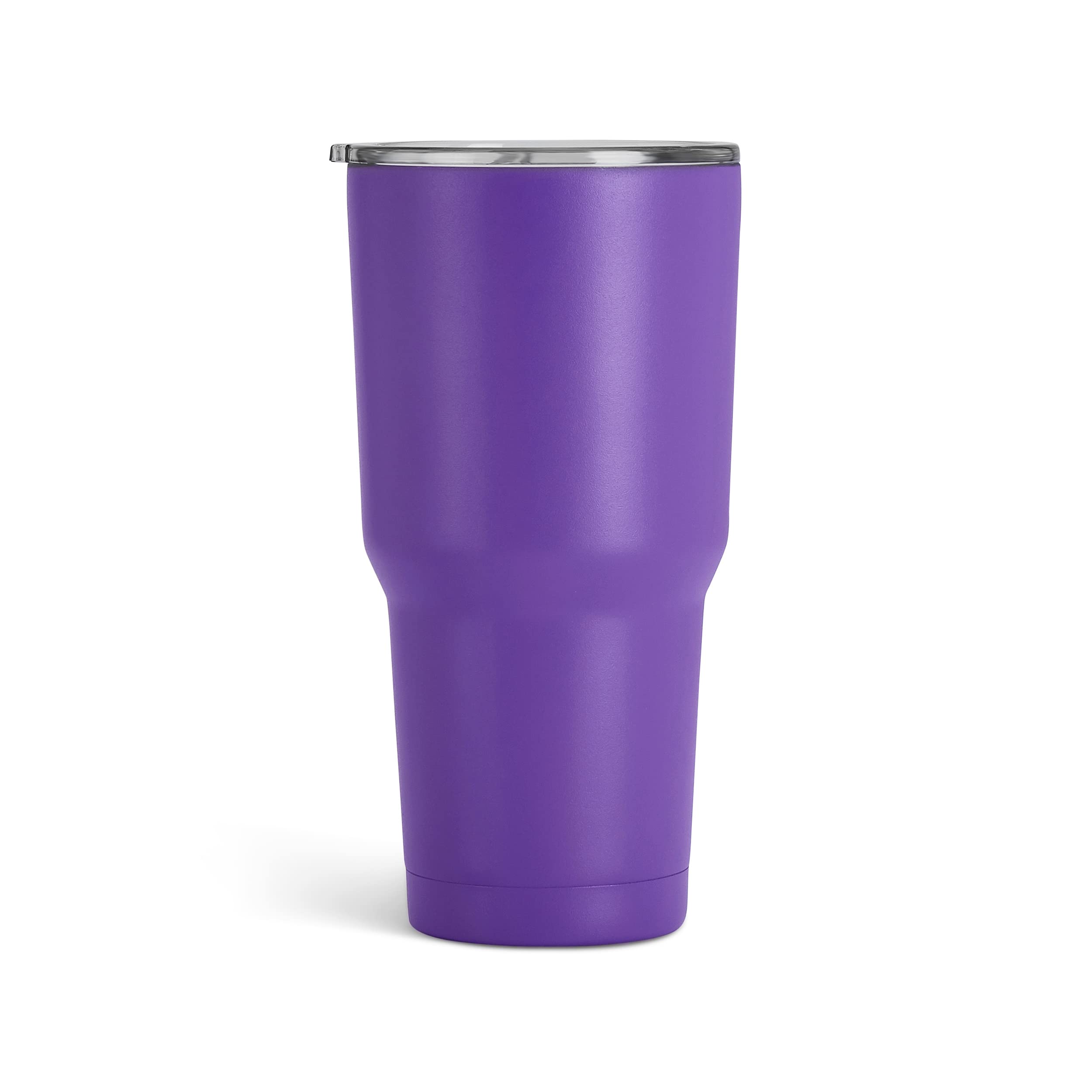 Makerflo 30 oz Purple Powder Coated Tumbler - 25 Pack with Lids & Straws | Laser Engravable, UV DTF, Epoxy & Vinyl Ready | Perfect for DIY Gifts, Customization & Personal Projects | Great for Office, Gym, Travel & Outdoor Activities