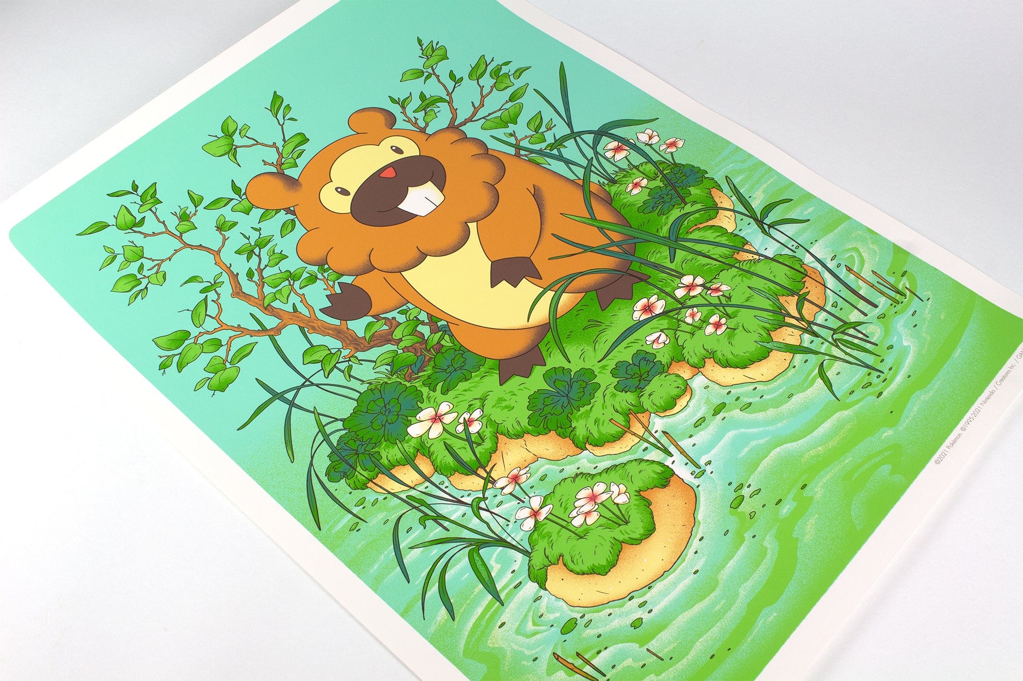 Bidoof Poster - Cute Pokemon Wall Art Decor for Fans, Kids Room & Gaming Room - Perfect Gift for Pokemon Lovers