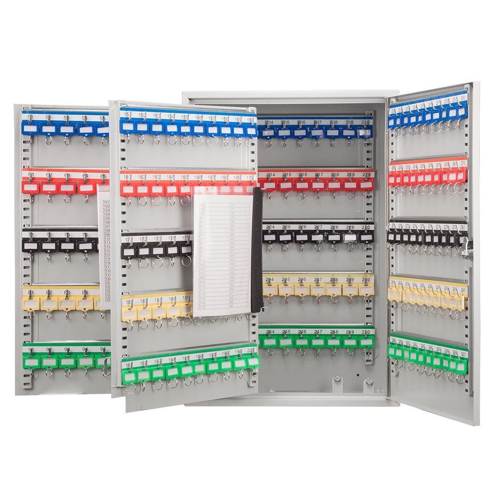 BARSKA 300-Key Large Key Storage Cabinet with Secure Key Lock - Ideal for Home, Office, and Commercial Key Organization