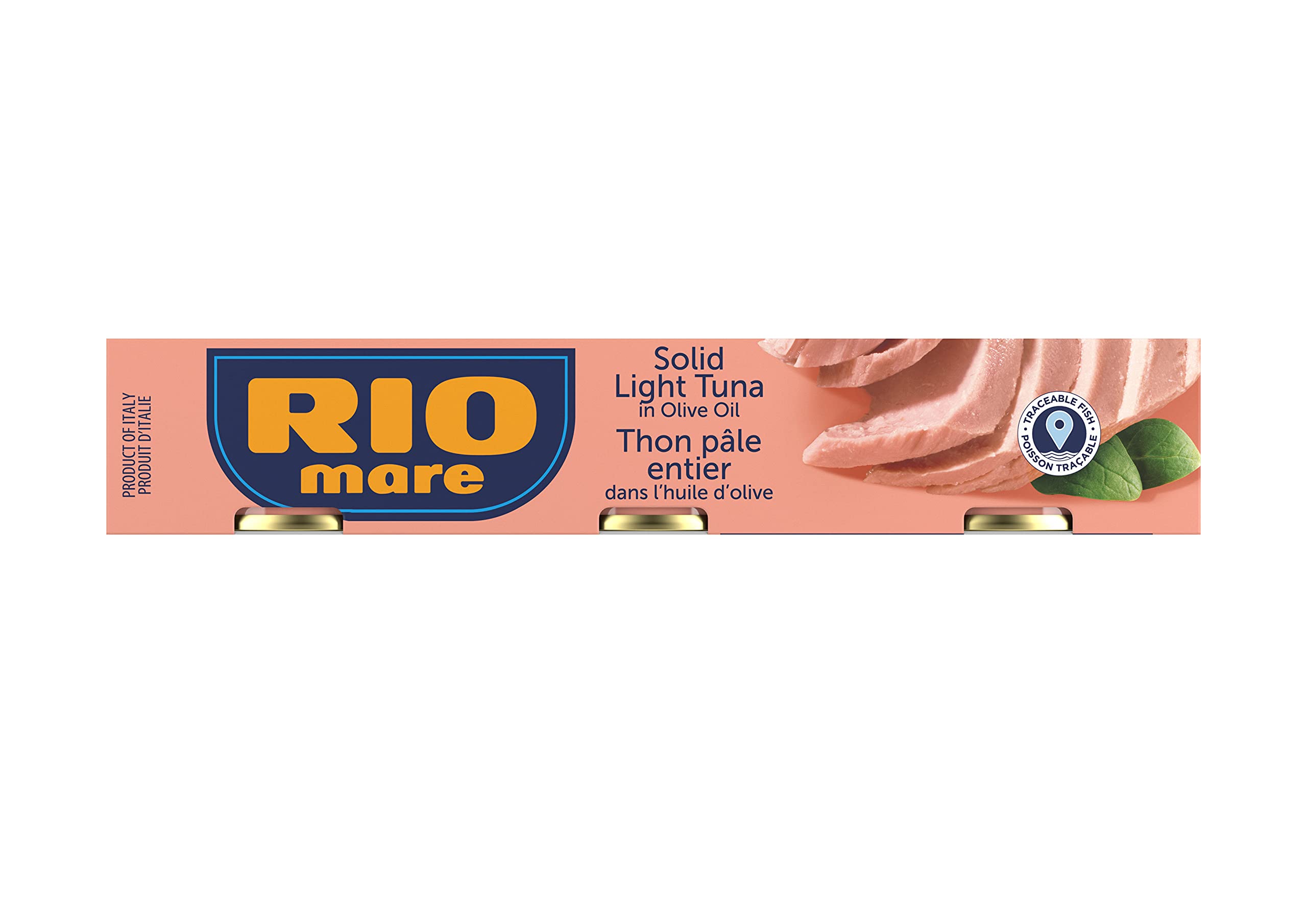 Rio Mare Solid Light Tuna in Olive Oil - High Protein Canned Tuna, Ready to Eat - 80g (Pack of 3) - Perfect for Salads, Sandwiches & Quick Healthy Meals