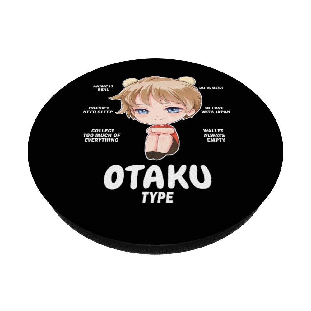Funny Anime Manga PopSockets PopGrip - Swappable Phone Grip for iPhone & Android - Kawaii Otaku Gift for Manga Lovers - Perfect for Daily Use & Anime Conventions
