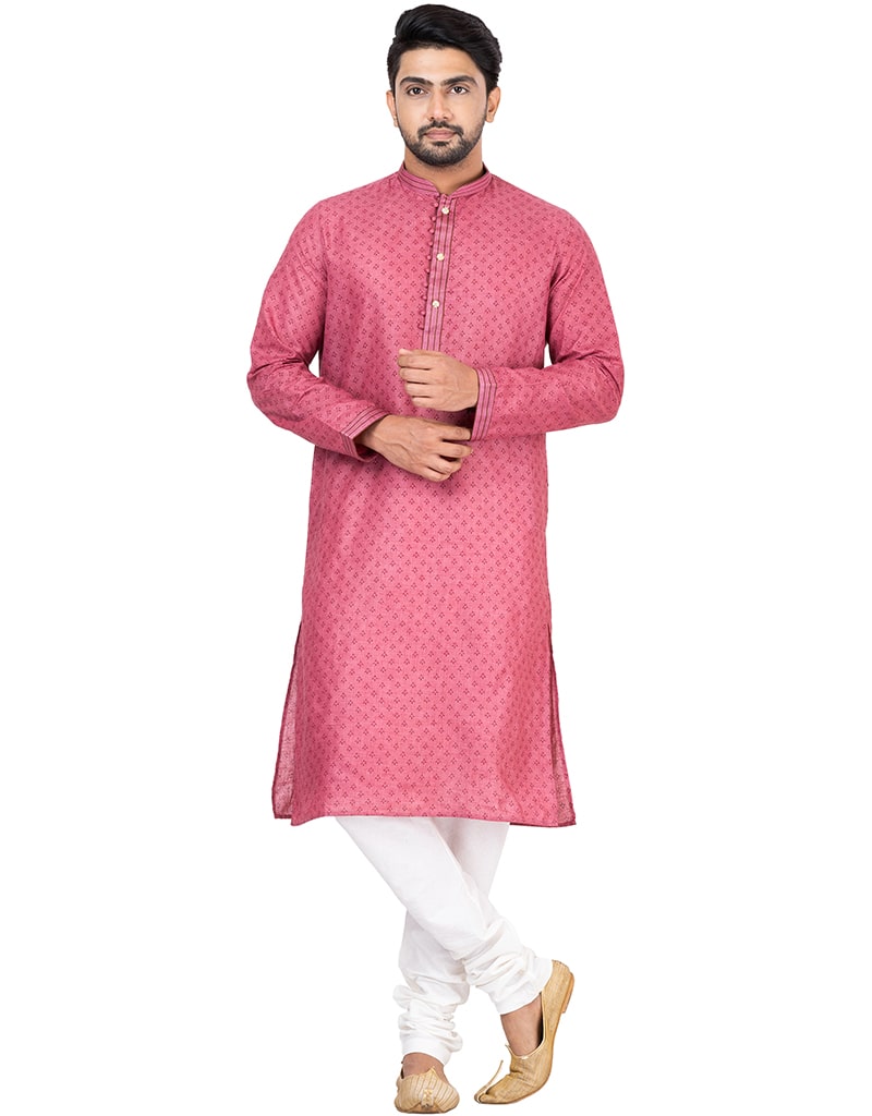Stylish CHOCLATE Brown Cotton Linen Kurta with Churidar - Perfect for Festivals, Weddings & Casual Wear