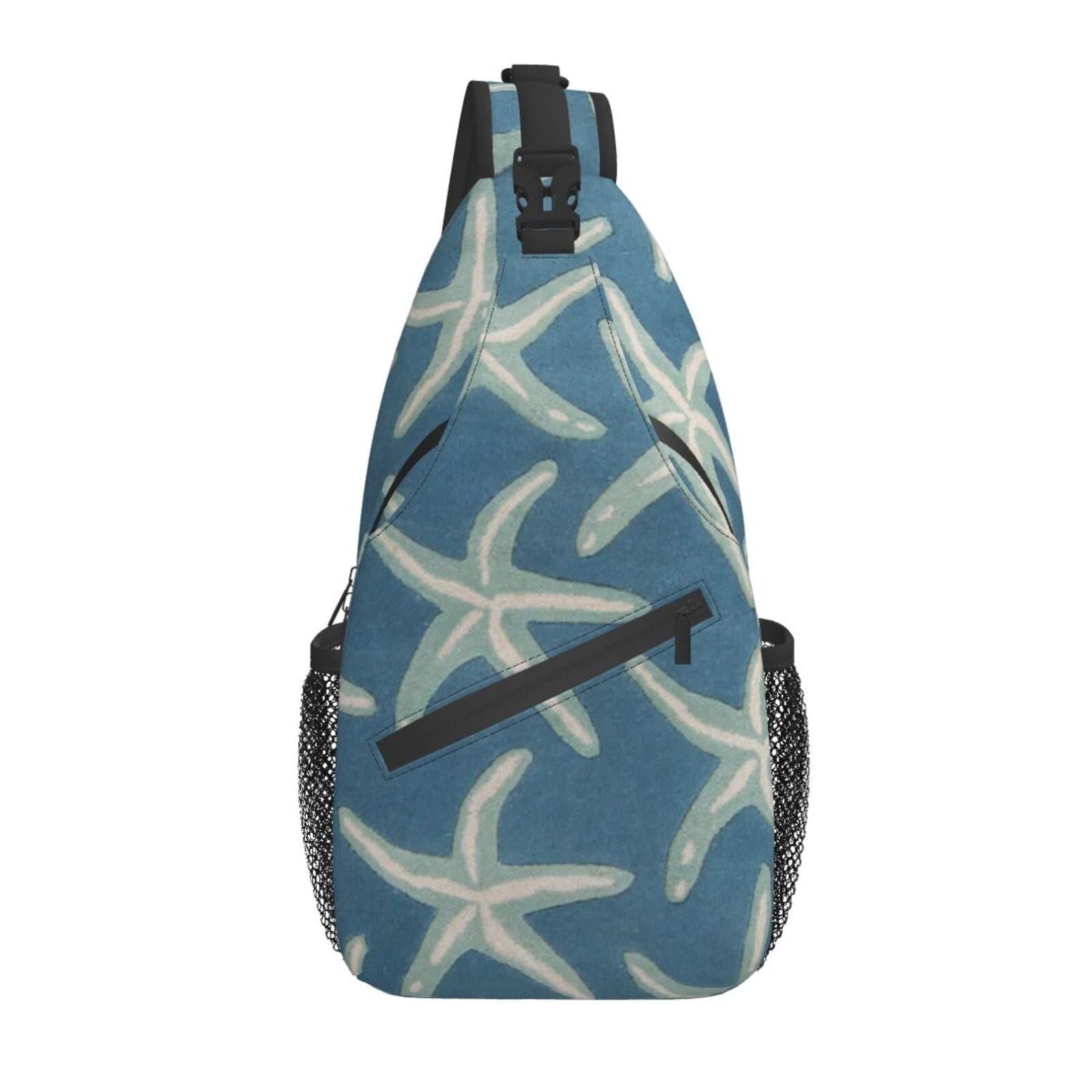 THEEND Lightweight Sling Backpack - Starfish Coastal Wool Crossbody Bag for Travel, Hiking & Daily Use - Unisex Small Backpack for Women, Men & Kids - Perfect Gift for Outdoor Adventures & Casual Outings