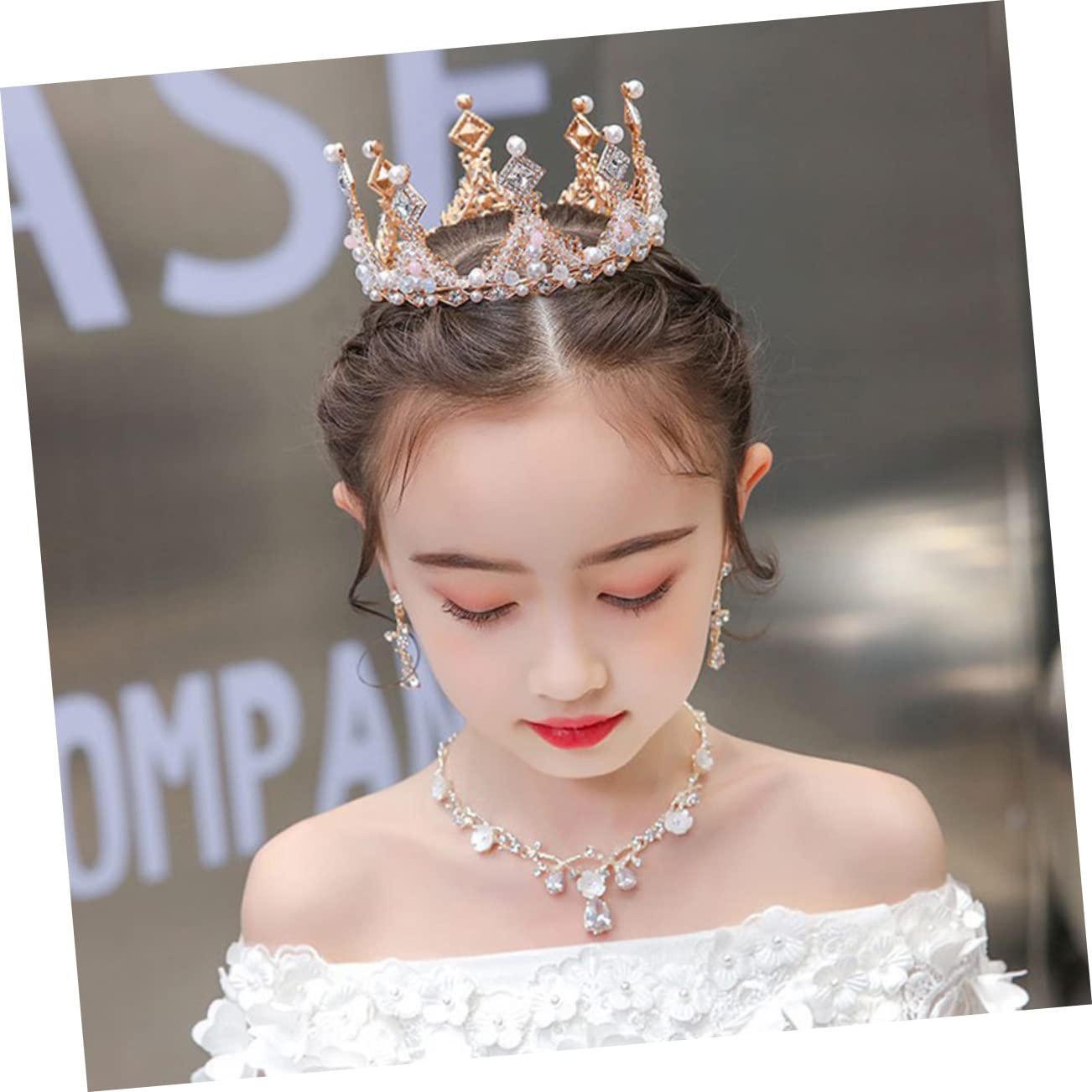 2 Pcs Elegant Baroque Bridal Tiaras for Women & Girls - Crystal Rhinestone Princess Crown Headbands for Birthday Parties, Weddings, Pageants and Special Occasions - Alloy Round Headdress with Sparkling Stones for Kids & Adults