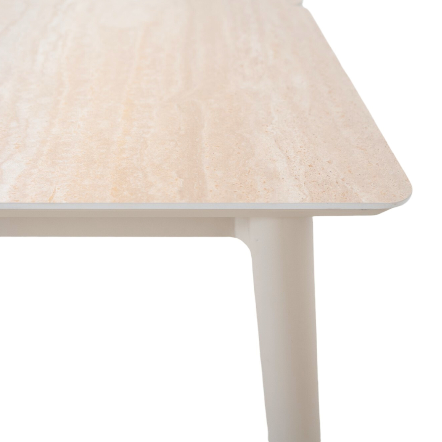 Alta Taupe Ceramic Extension Dining Table - Expandable Modern Kitchen Table for Small Spaces - Perfect for Dining Rooms, Kitchens, and Small Apartments
