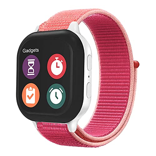 OWKEY Kids Watch Band for Gizmo Watch 3/2/1 - Breathable Nylon Strap for Verizon Gizmo Watches - Play & School