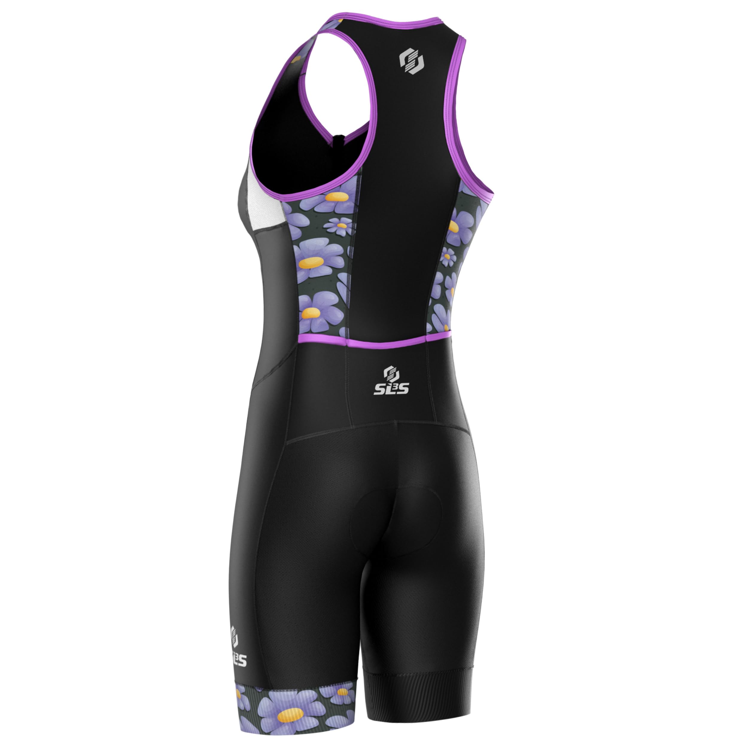 Women's Triathlon Suit - One Piece Tri Suit with Comfortable & Durable FRT Fabric - No Shelf Bra - Perfect for Sprint, Olympic & Ironman Races - Swim Bike Run Competition Gear