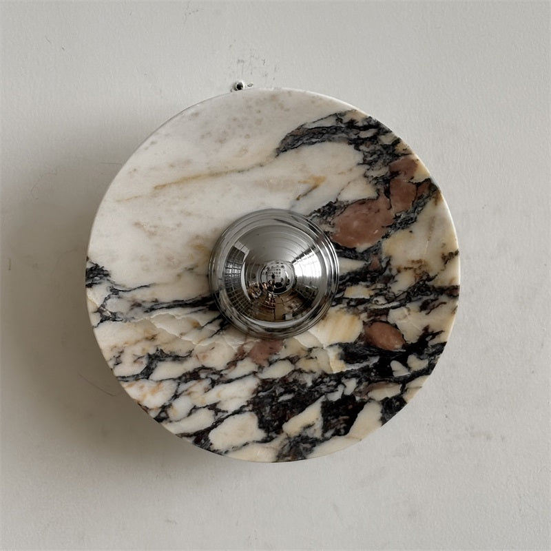 Calacatta Marble Wall Sconce Light - Modern Gold Finish Bathroom Vanity Lighting for Bedroom, Hallway & Living Room Decor