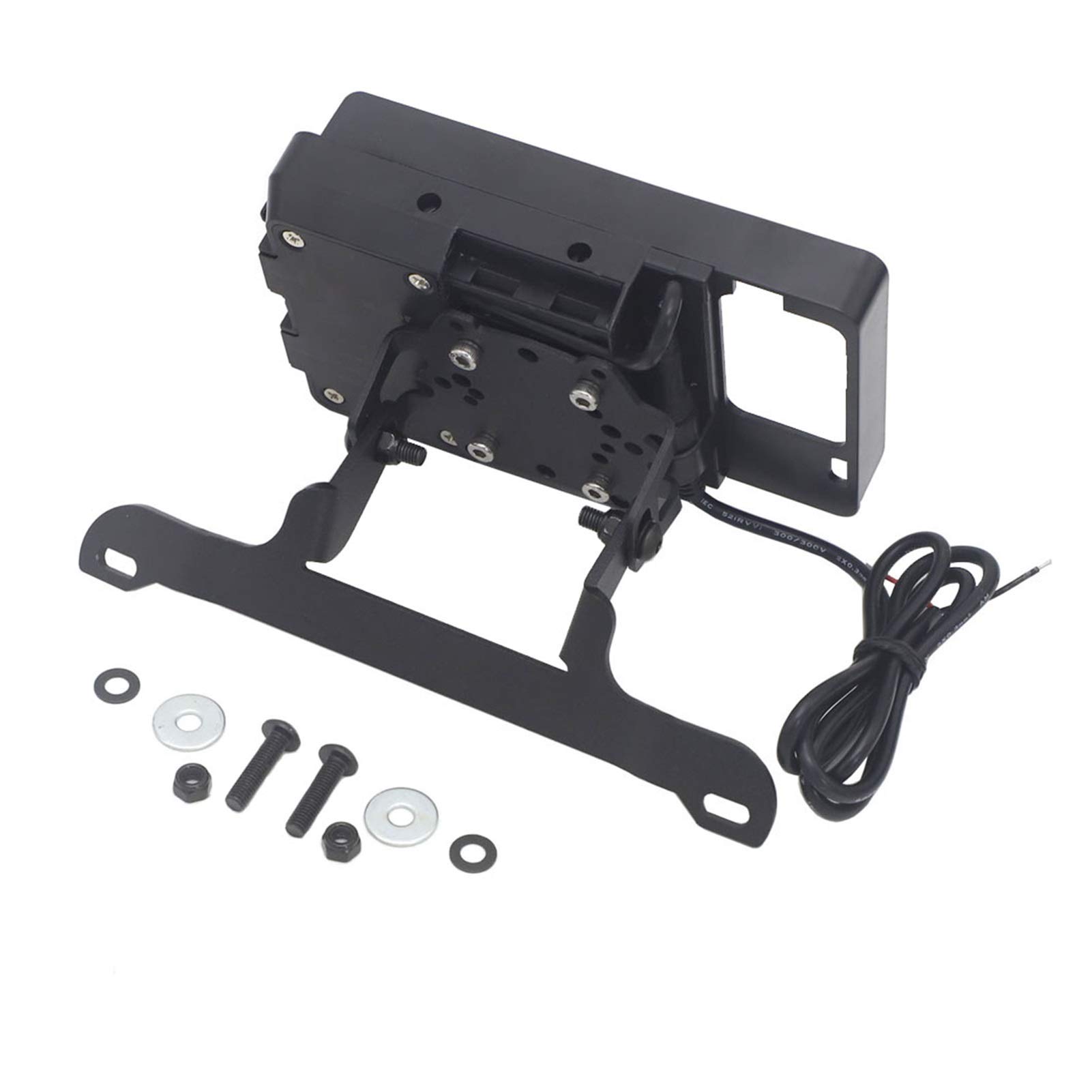 YHFHAOOP 9cm Extra Large Motorcycle GPS Navigation Bracket - Universal Phone Mount Compatible with BMW G650GS (2011-2018 Models) - Perfect for Adventure Riding & Off-Road Navigation (Full Set)