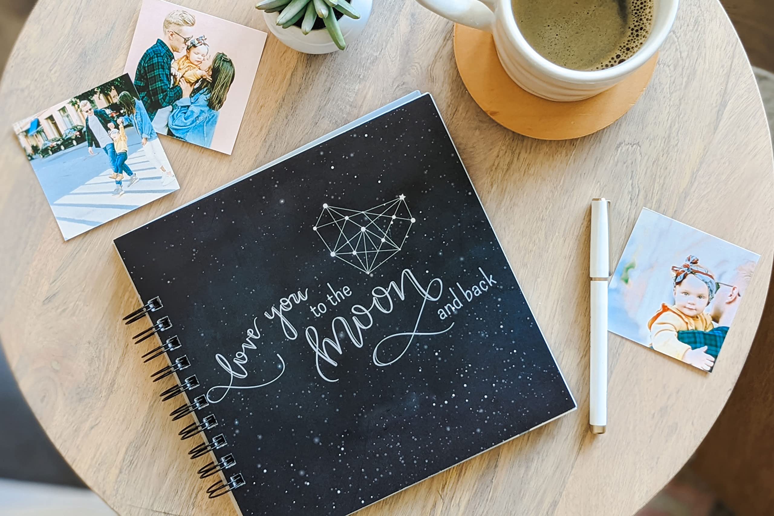 To the Moon and Back Baby Memory Book - First Year Scrapbook Album for Baby Girls & Boys | Gender Neutral LGBTQ Friendly Baby Journal | Perfect for Recording Milestones, Photos & Memories (Newborn to 1 Year)