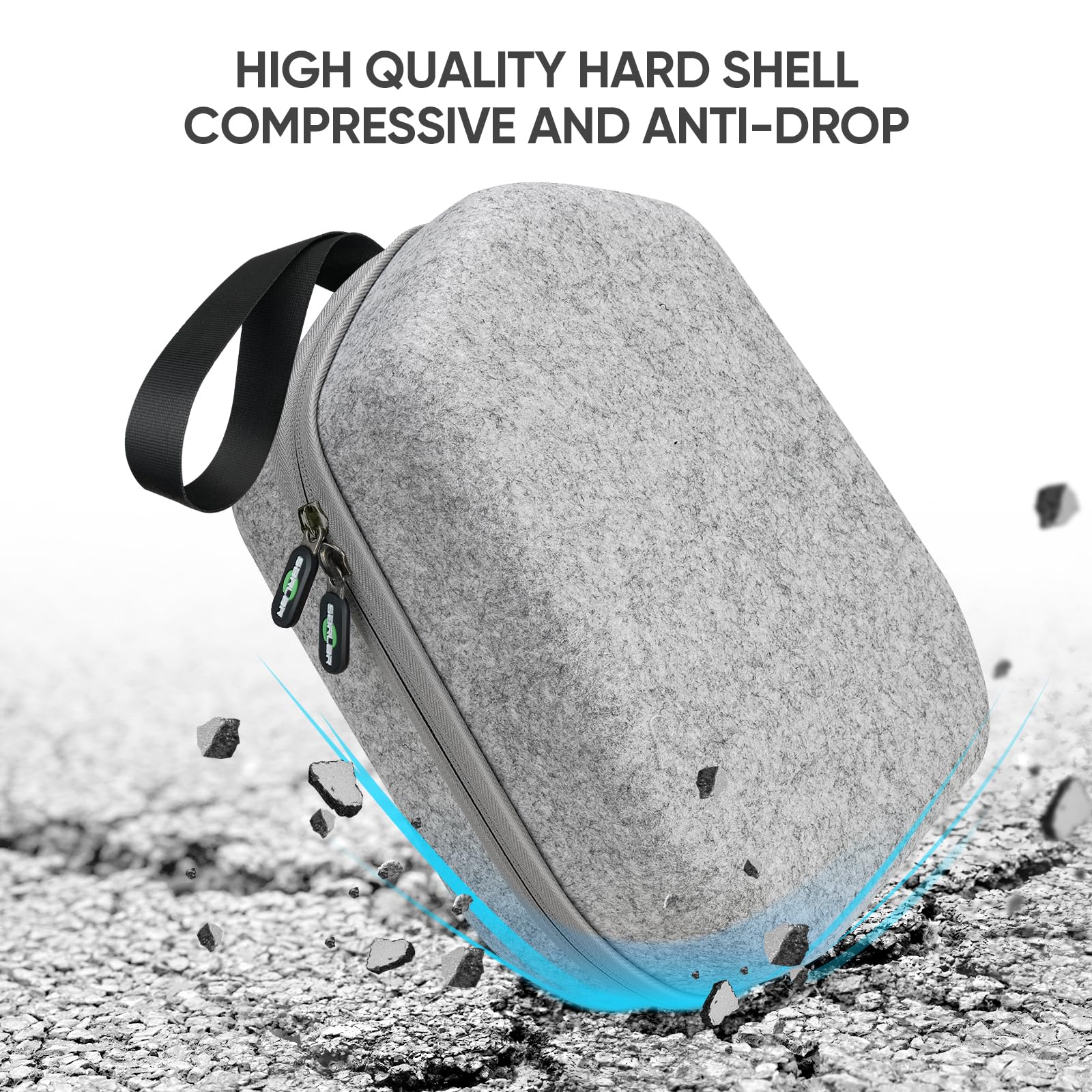 Premium Hard Carrying Case for Meta Quest 3S/Quest 3/Oculus Quest 2/Vision Pro VR Headset - Fits Official & Elite Straps with Controllers - Perfect for Travel Protection & Home Storage Organization