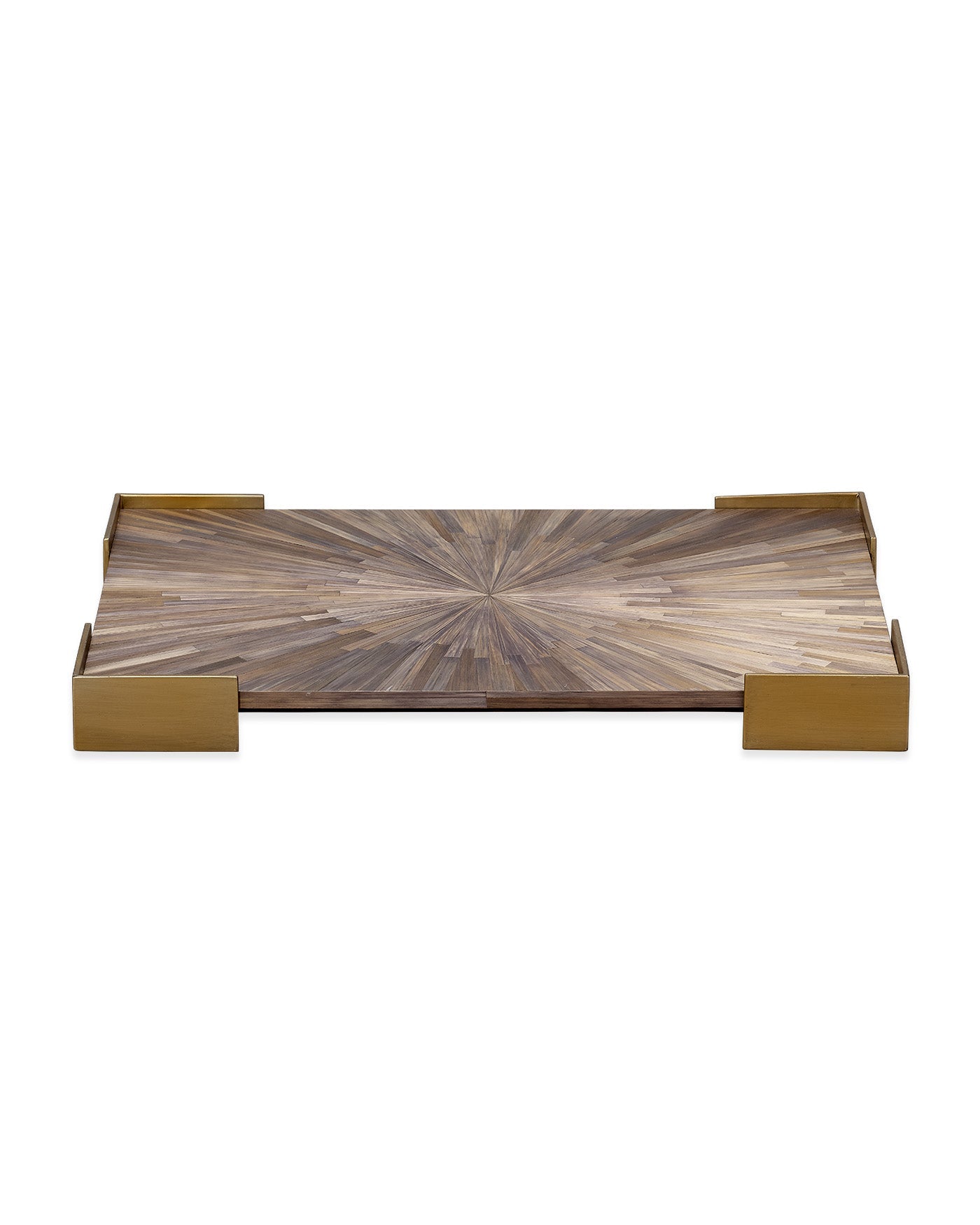 Handmade Palm Wood Marquetry Tray - Elegant Decorative Serving Tray for Home Decor, Dining, and Gift Giving - Perfect for Coffee Tables, Breakfast in Bed, and Party Serving