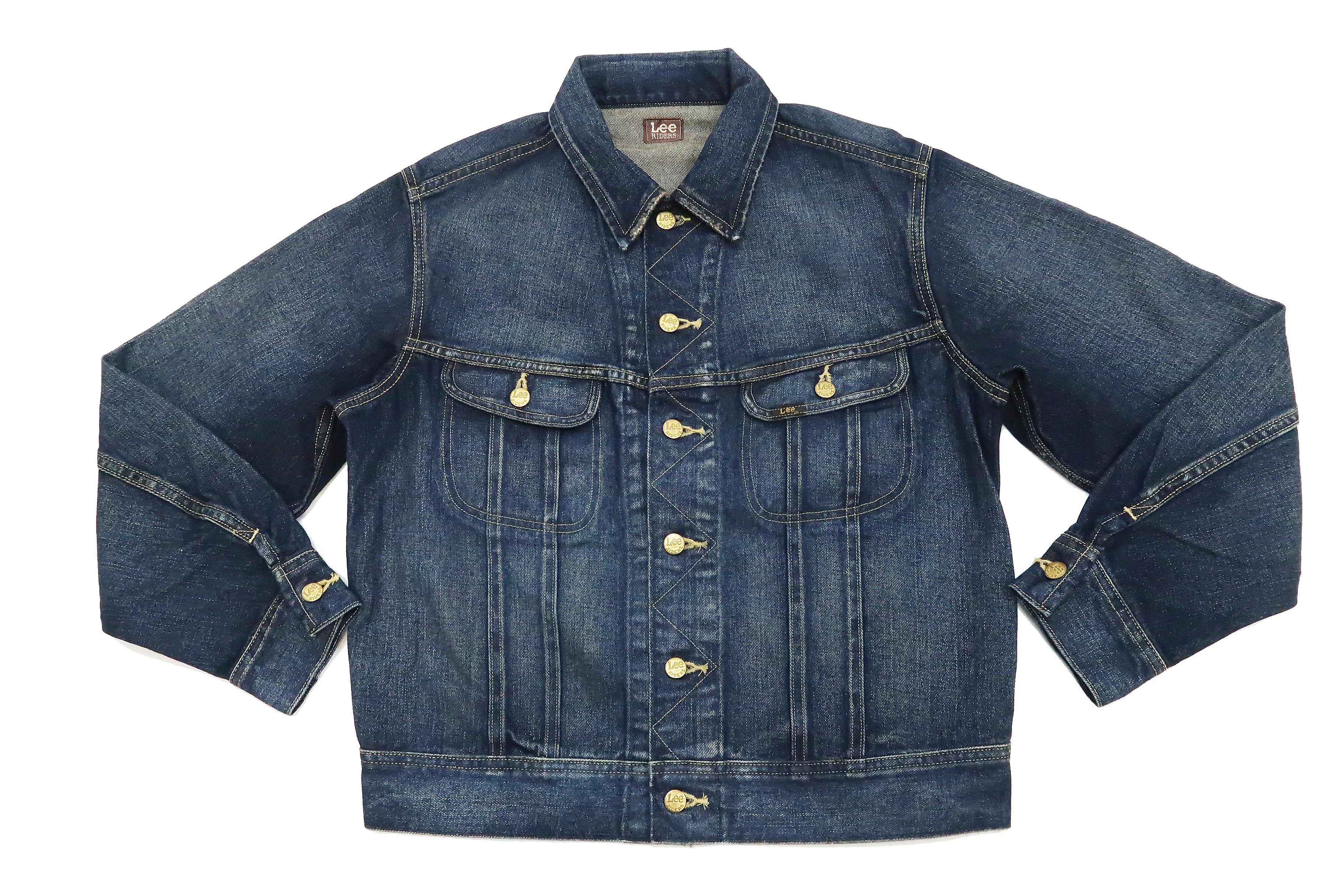 Lee Men's 101J Denim Jacket - Reissue Lee Rider 101J Jacket (LM5100) | Pre-Faded Blue Denim | Casual & Workwear Style for Everyday Wear