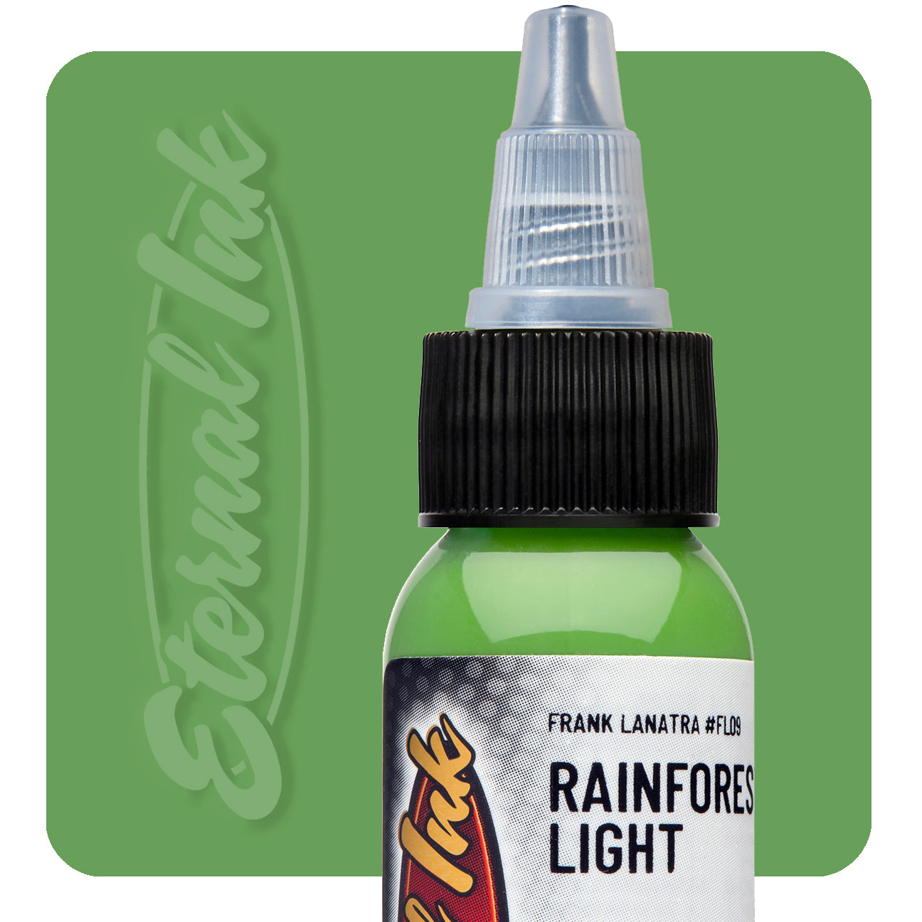 Eternal Frank La Natra Rainforest Light Ink 1oz - Premium Waterproof Calligraphy Ink for Artists, Perfect for Brush Lettering, Illustration & Scrapbooking