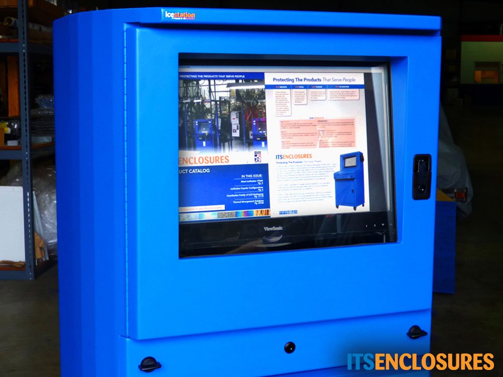 Industrial Mobile Computer Cabinet - NEMA 12 Rated Enclosure for Harsh Environments | Perfect for Factory Floors, Warehouses & Manufacturing Plants