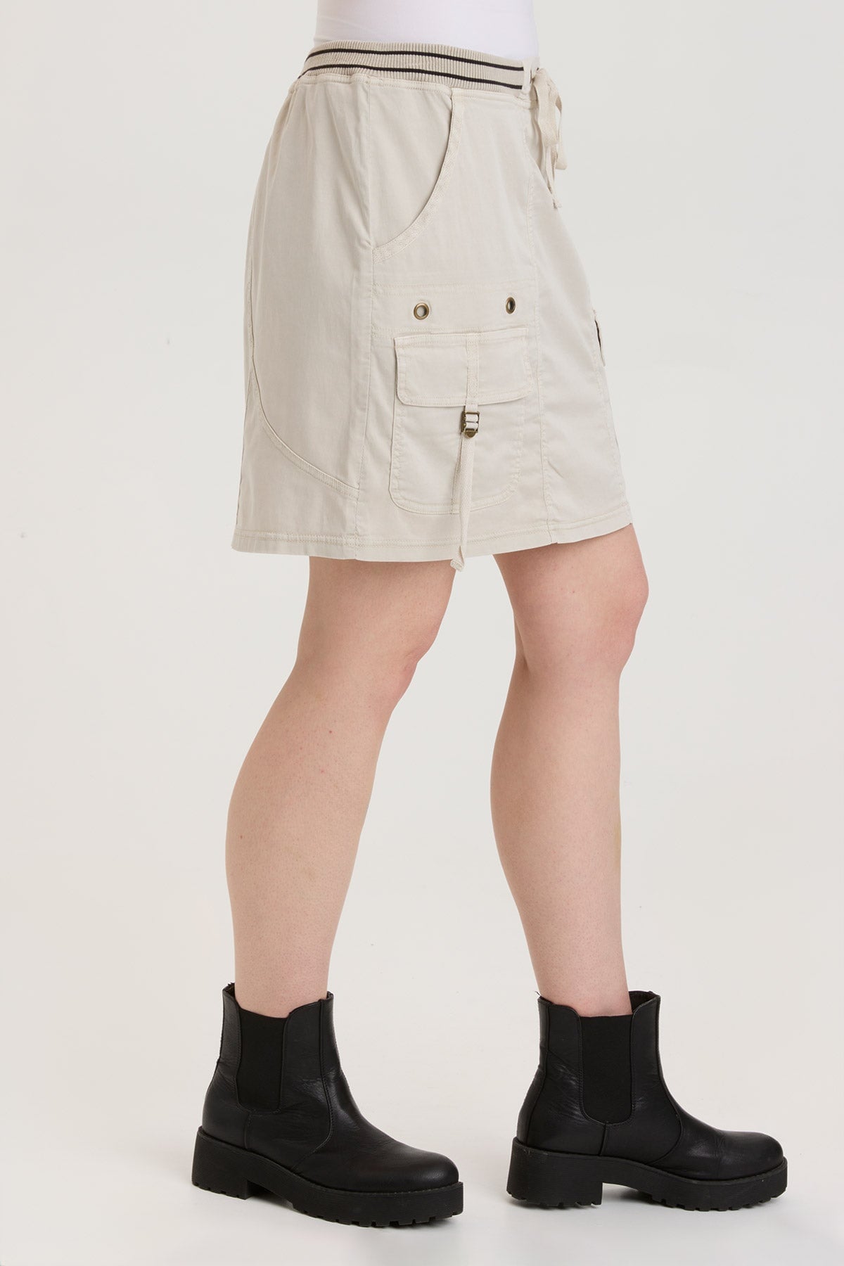 Leto Mini Skirt - High Waisted A-Line Denim Skirt for Women | Vintage Wash Stretch Jeans | Perfect for Casual Outfits, Date Nights & Summer Fashion