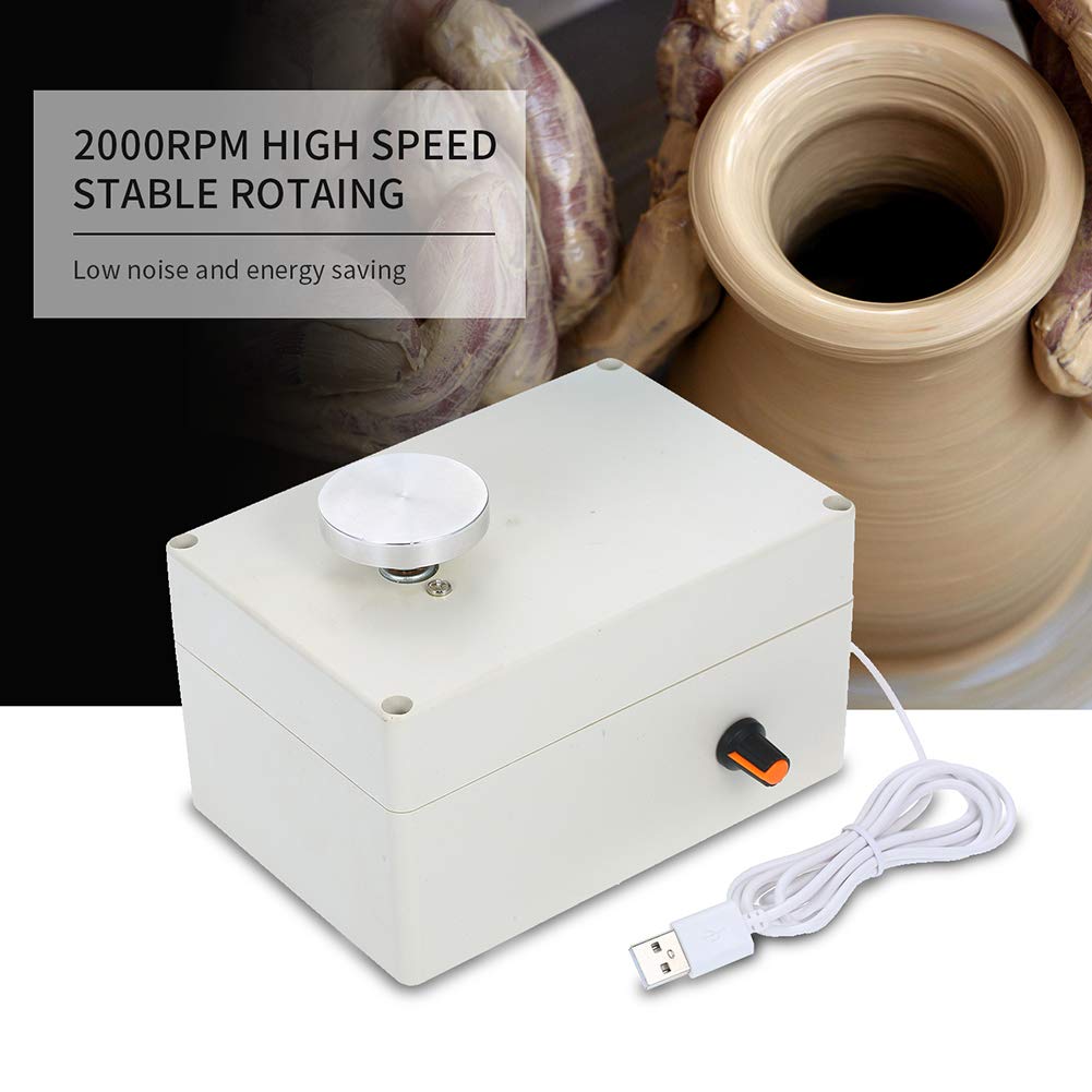 4.5Cm Electric Pottery Wheel Machine - Mini USB Ceramic Clay Throwing Kit for DIY Pottery Making | Perfect for Home Crafts, Art Classes & Ceramic Studio Projects