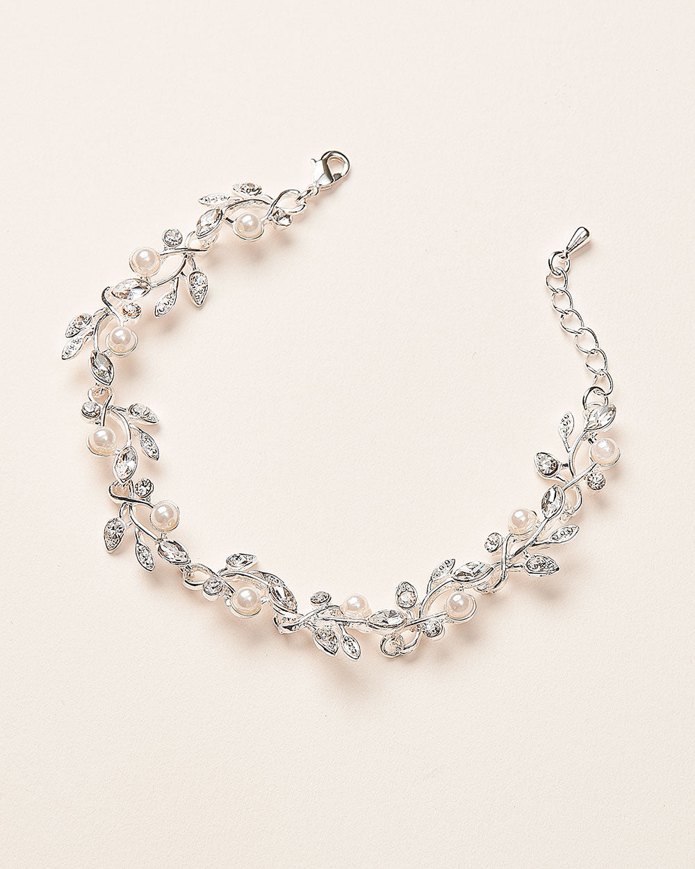Alexa Pearl & Crystal Bracelet - Elegant Handmade Jewelry for Women - Perfect for Weddings, Parties & Everyday Wear