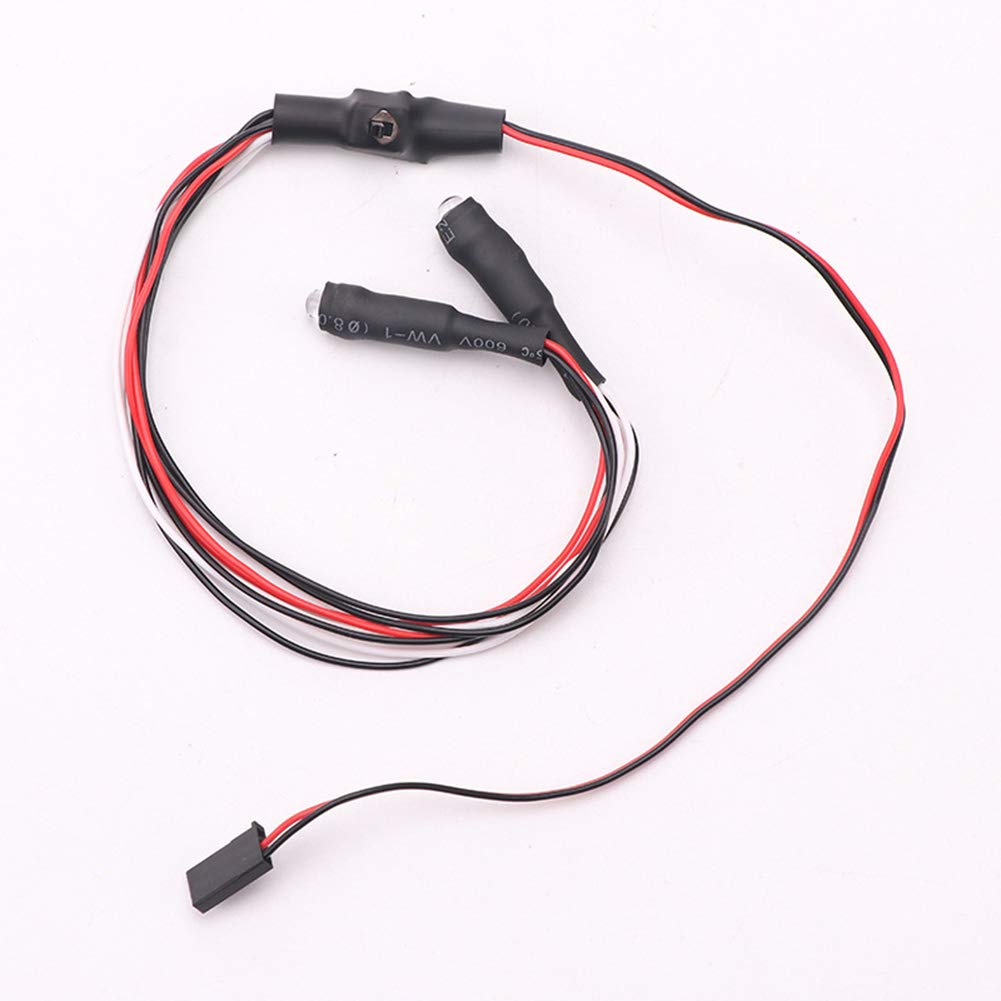 1/10 Scale RC Car LED Headlight & Taillight Kit - 9mm White Lamps for Crawler, Truck & Racing Models - Perfect for Night Driving & Off-Road Adventures