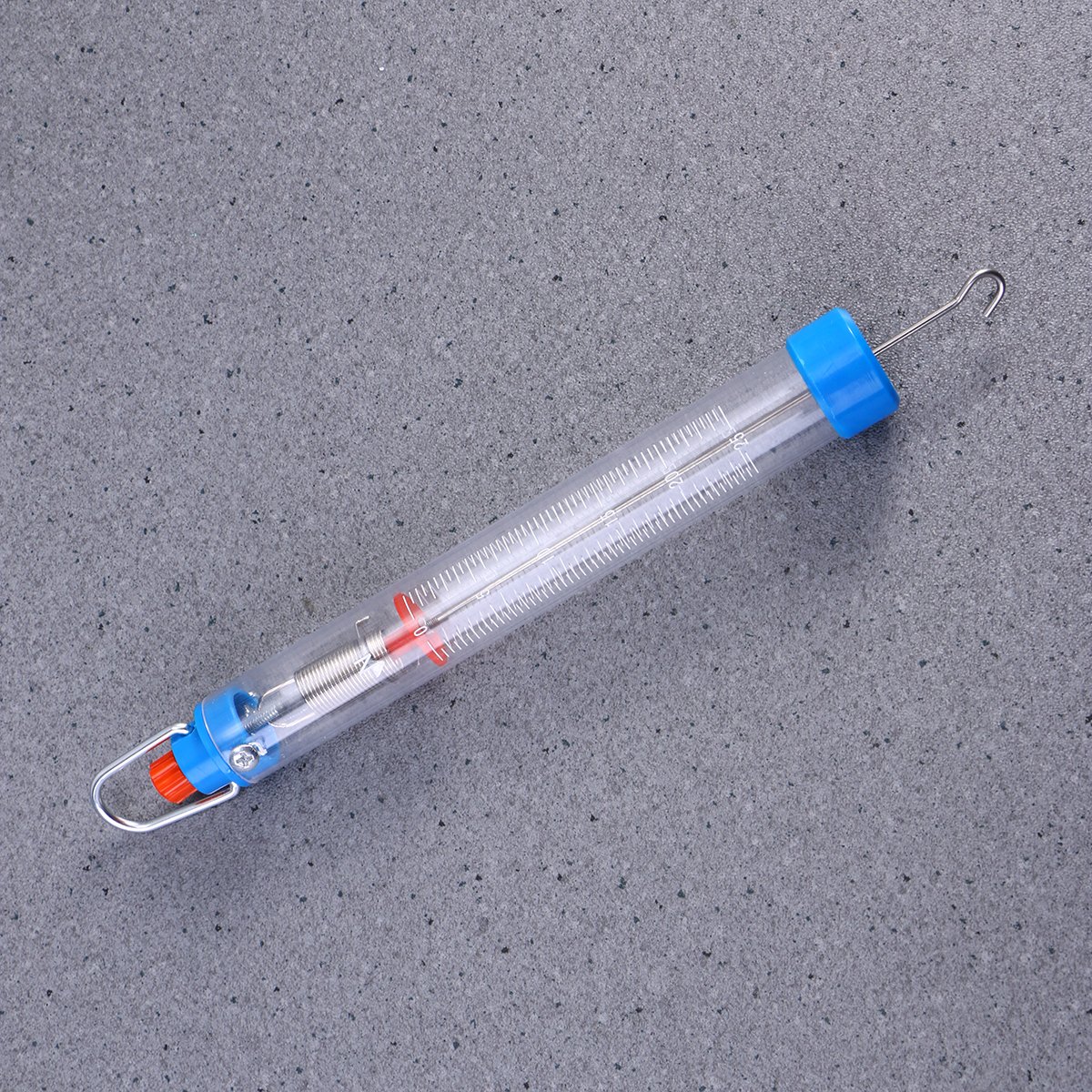 **25N/2500g Transparent Plastic Mechanical Spring Scale with Hanging Hook - Perfect for Kitchen, Lab, School & Industrial Weight Measurement**