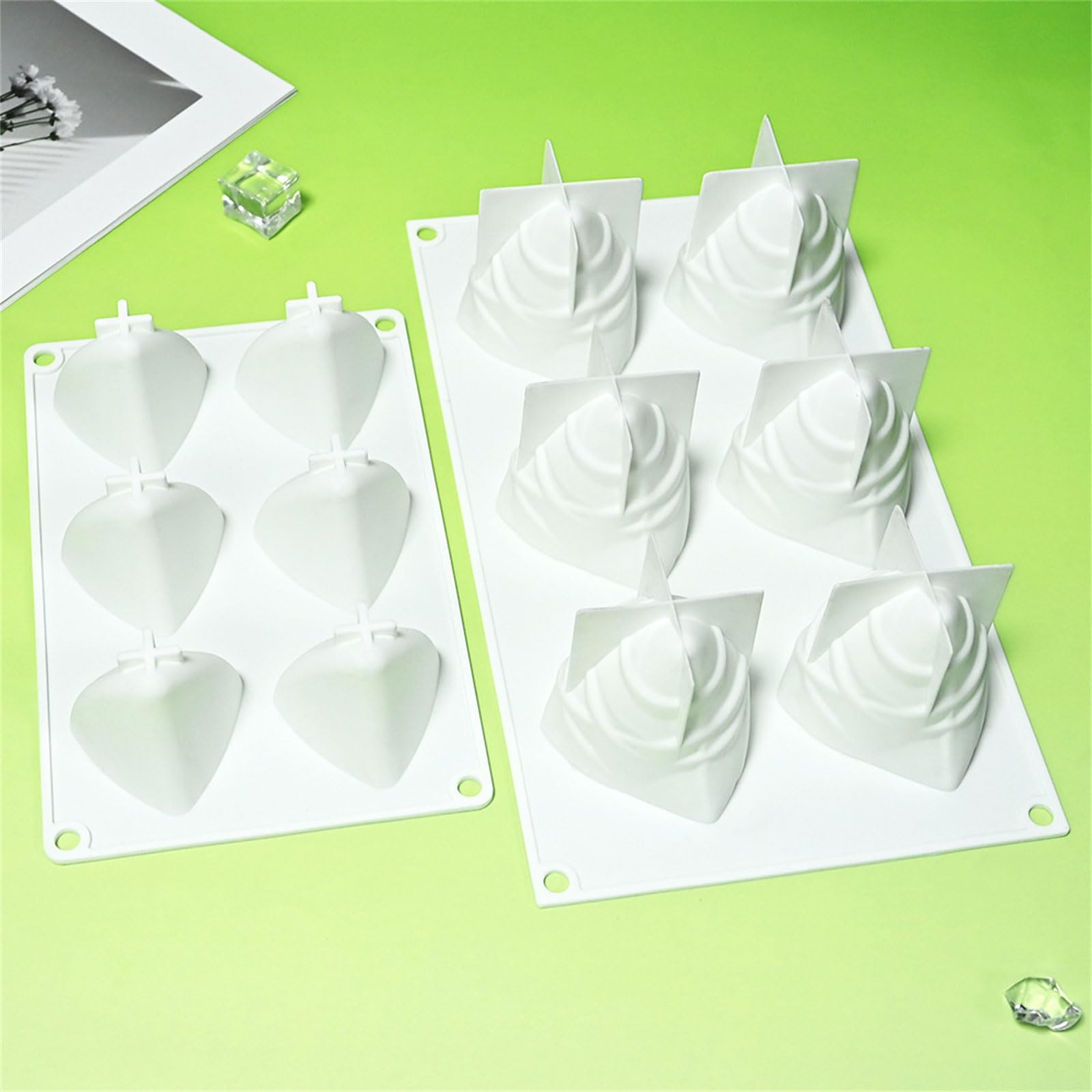 6Pcs Bamboo Zongzi Molds - Easy-to-Use Dumpling & Cake Making Trays for Desserts | Perfect for Asian Cooking, Family Gatherings & Holiday Celebrations