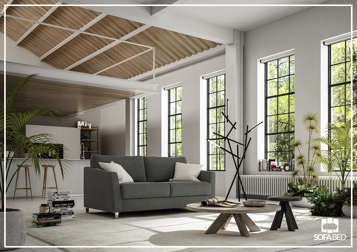 Custom Luonto Monika Fabric Sleeper Sofa - Handmade to Order | Convertible Couch Bed for Small Spaces & Guest Rooms | Perfect for Apartments, Dorms & Home Offices