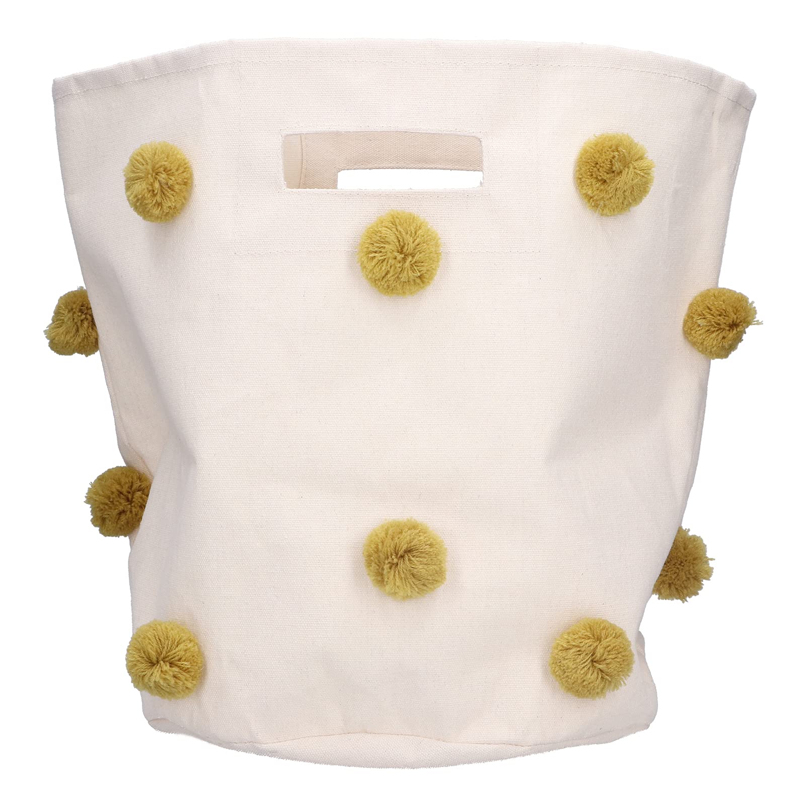 Eco-Friendly Storage Basket with Handles on Both Sides - Perfect for Laundry, Bedroom, Nursery, Kids Room & Living Room Organization (Ginger Color) | Ideal for Toys, Blankets & Home Decor Storage