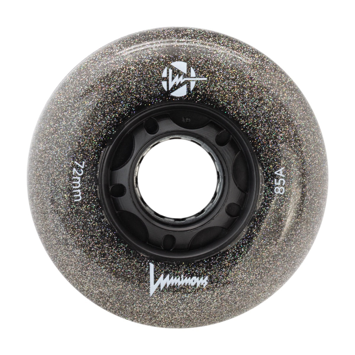 Luminous LED Inline Skate Wheels 72mm (4 Pack) - Glow in the Dark Rollerblade Wheels for Night Skating, Raves & Outdoor Adventures