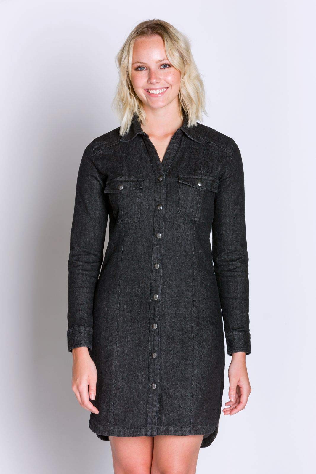 Ably Lori Women's Denim Dress - Waterproof, Stain & Odor Resistant for Casual Wear, Work & Outdoor Activities