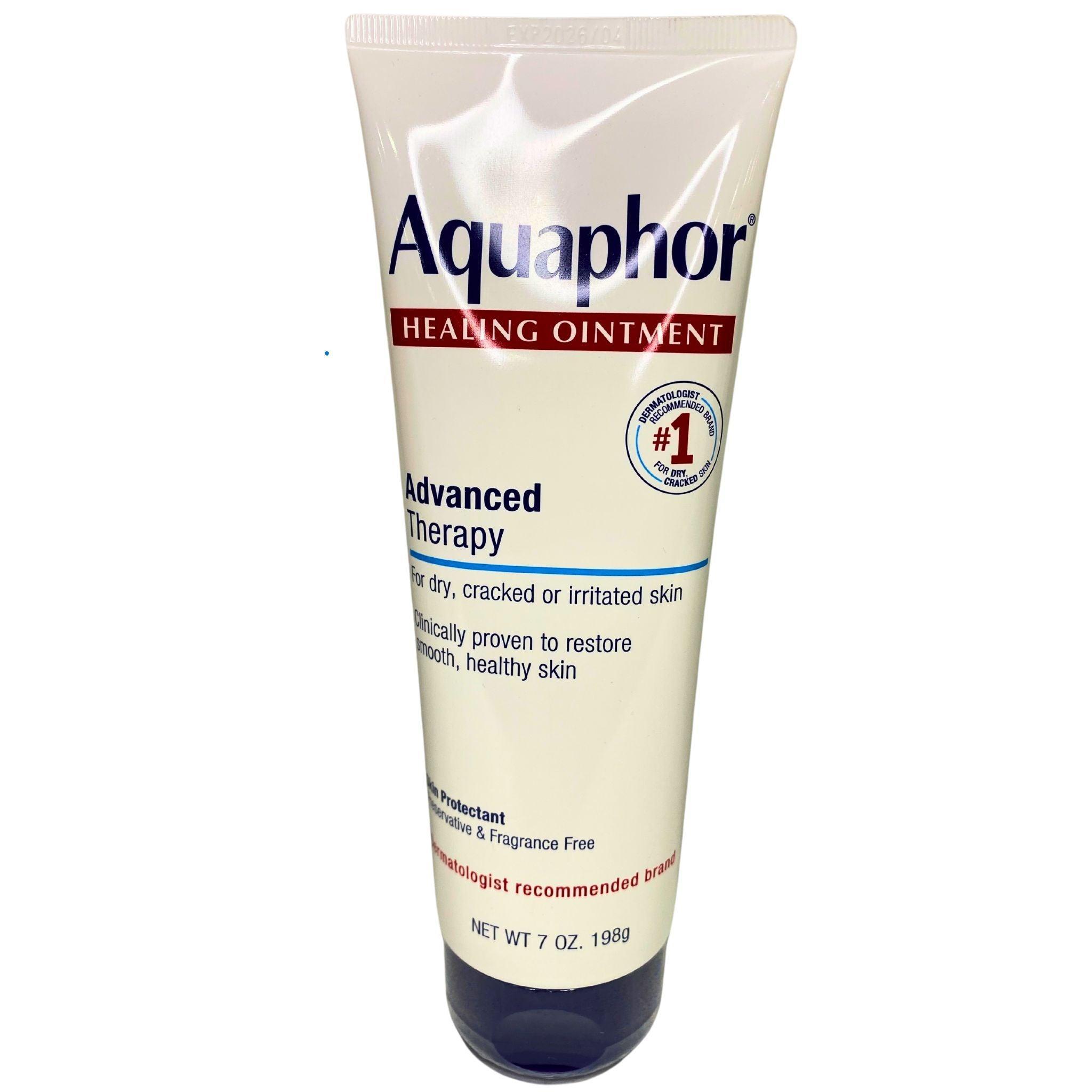 Aquaphor Healing Ointment Advanced Therapy - 7 oz (50 Pack) | Moisturizing Skin Protectant for Dry, Cracked Skin | Perfect for Eczema, Diaper Rash & Minor Wounds