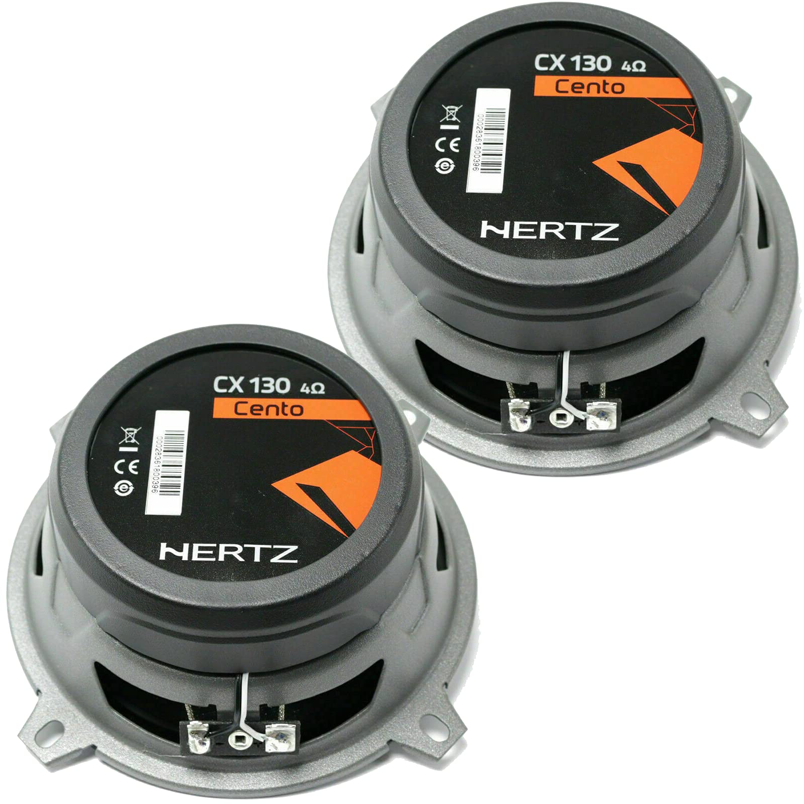 Hertz Cento CX130 5.25 Inch 150W 2-Way Coaxial Car Speakers with Universal Grilles - Premium Sound for Cars, Trucks & SUVs - Perfect for Upgrading Factory Audio System