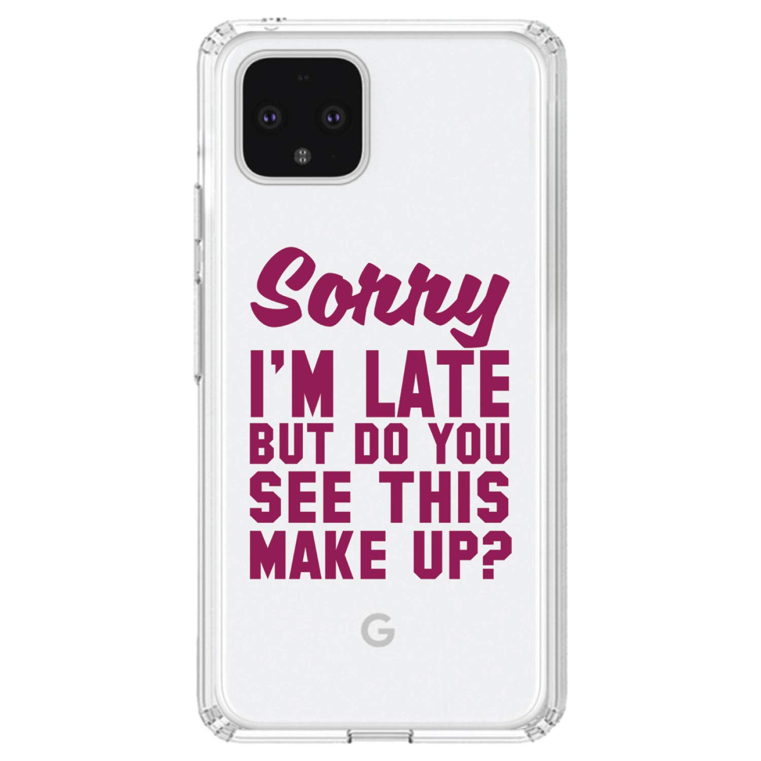 Shockproof Clear Hybrid Case for Google Pixel 4 (5.7 Inch) - TPU Bumper & Acrylic Back with Tempered Glass Screen Protector - Slim Protective Phone Cover for Everyday Use, Work & Travel