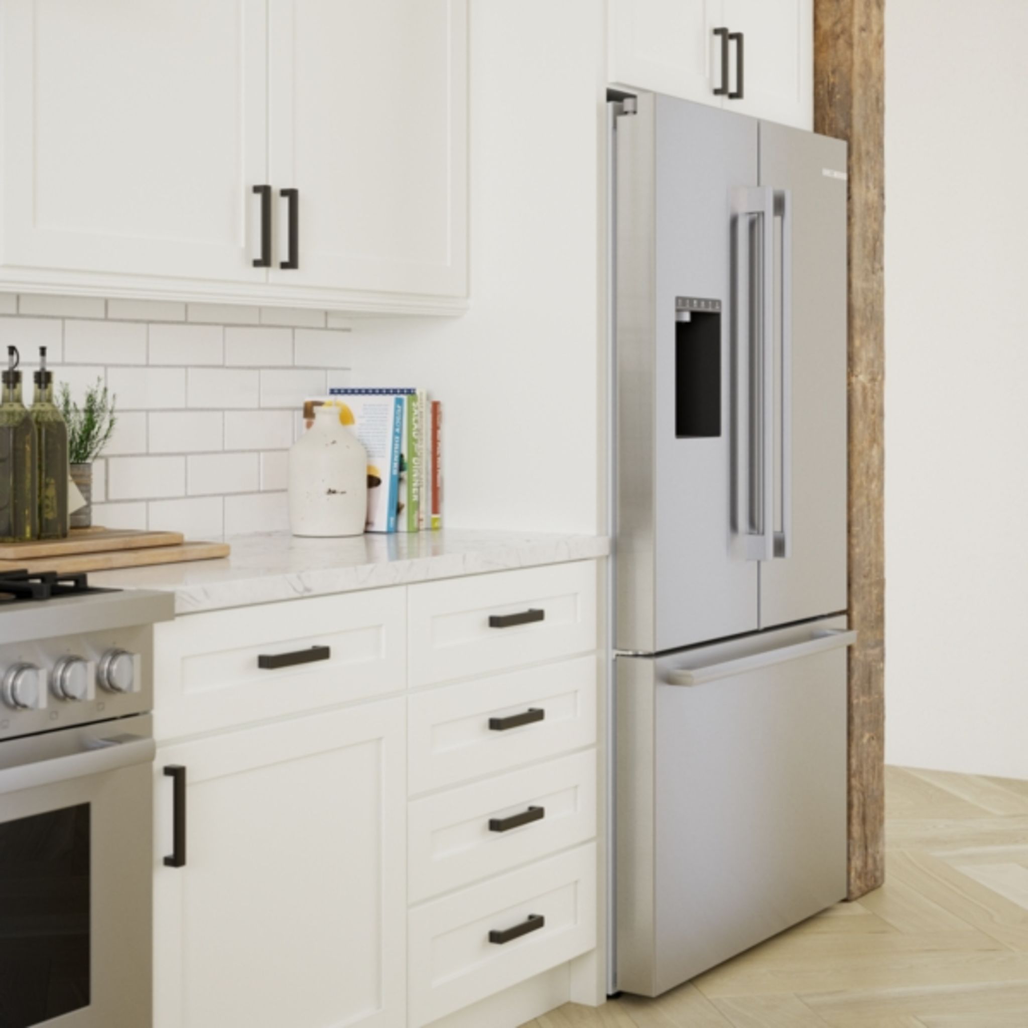Bosch B36CD50SNS 36-Inch French Door Refrigerator with Stainless Steel Finish - Perfect for Modern Kitchens & Open-Concept Homes
