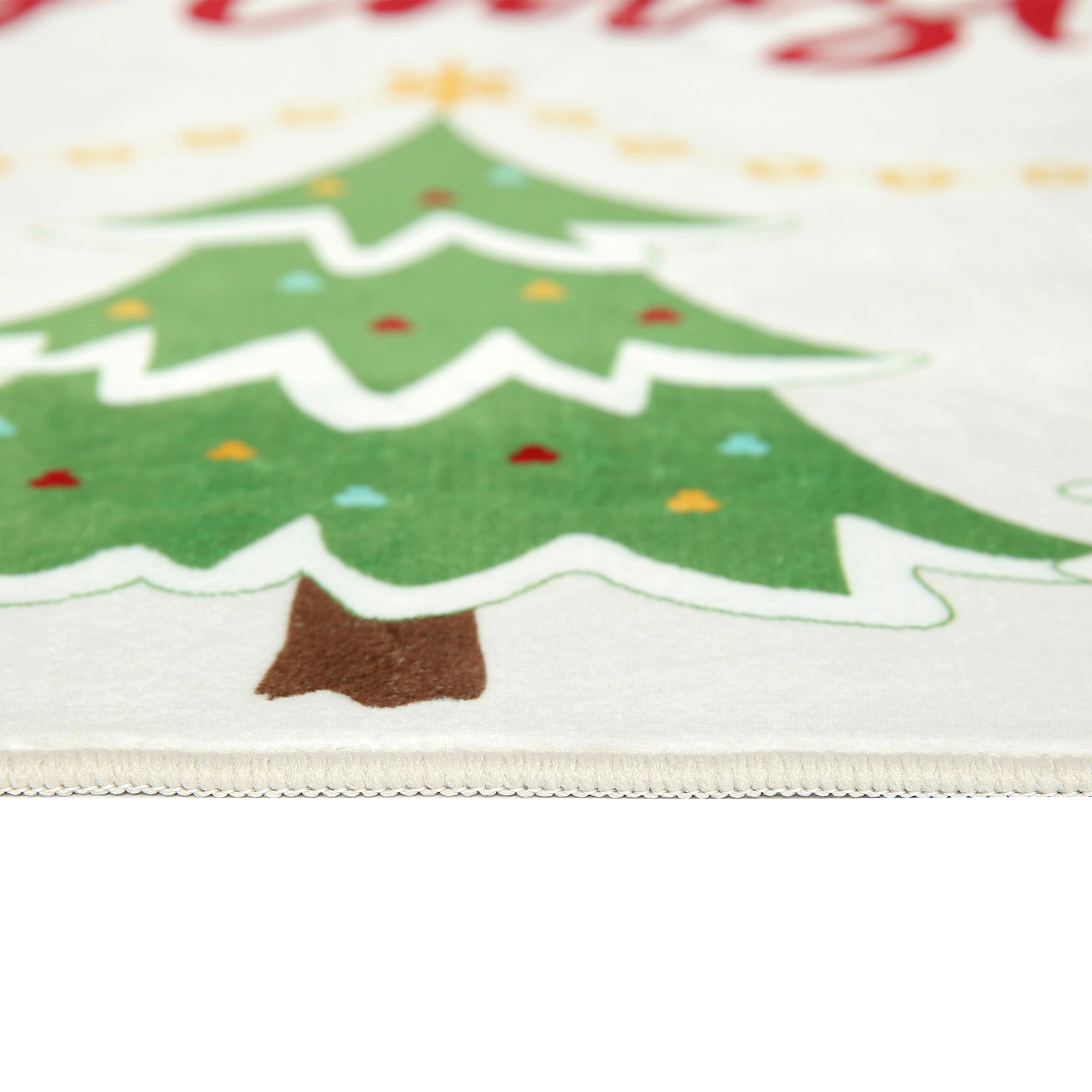 20x34 Merry Christmas Holiday Rug - Festive Decor for Living Room, Bedroom, and Entryway