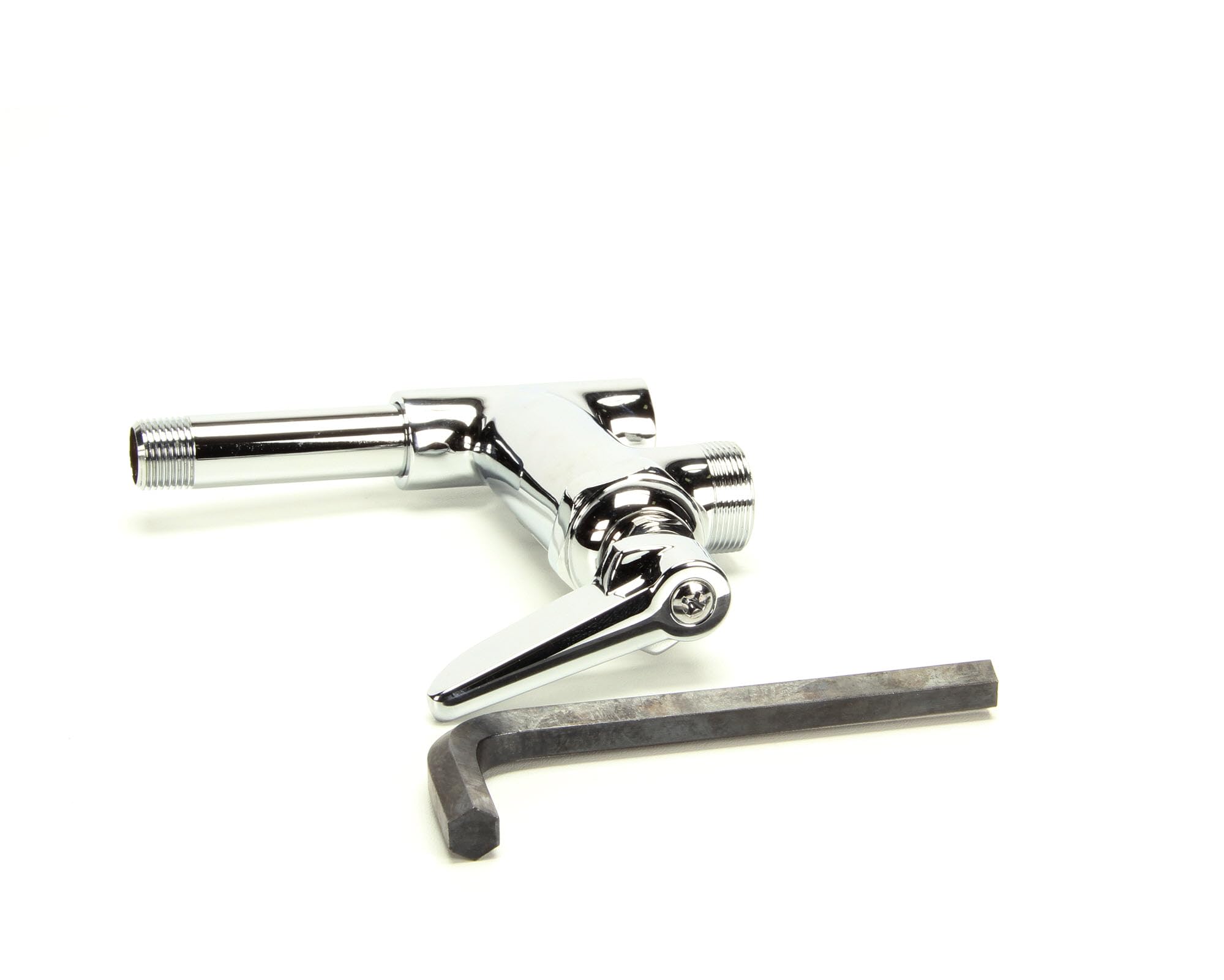 T&S Brass Add-On Faucet with Lever Handle - No Nozzle Included | Commercial Sink & Bar Faucet for Restaurants & Kitchens