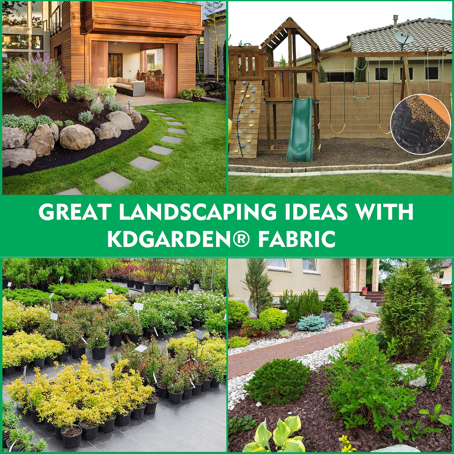 Premium 5oz Heavy Duty Weed Barrier Landscape Fabric - Commercial Grade Ground Cover for Gardening, 6ft x 300ft, Black | Ideal for Weed Control in Gardens, Landscaping Projects & Agricultural Use