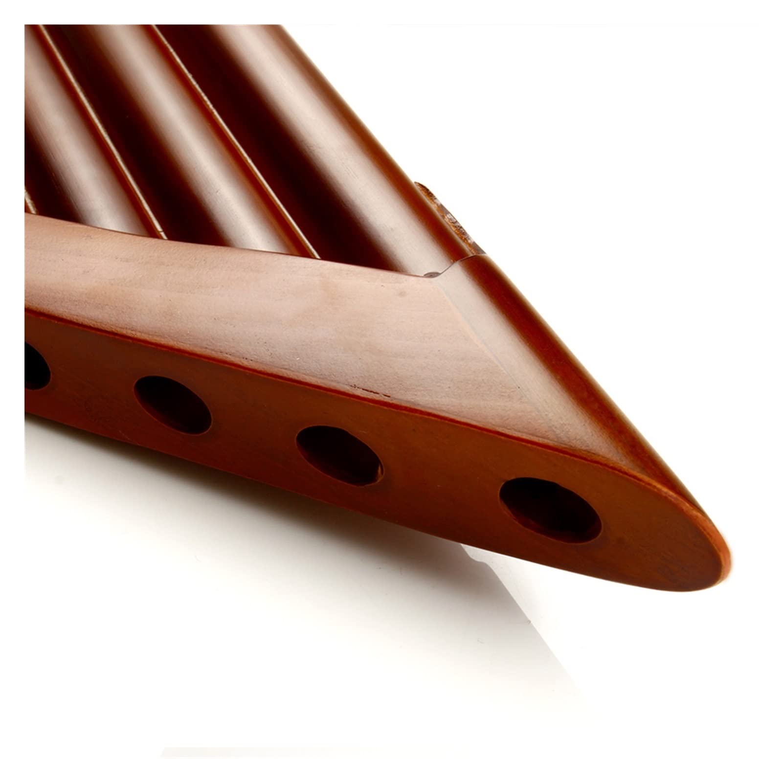 ZUOMU Natural Bamboo Pan Flute - 22 Pipe G Key Professional Handmade Panpipe Folk Wind Instrument (Left-Hand Version) | Perfect for Music Performances, Meditation & Cultural Events