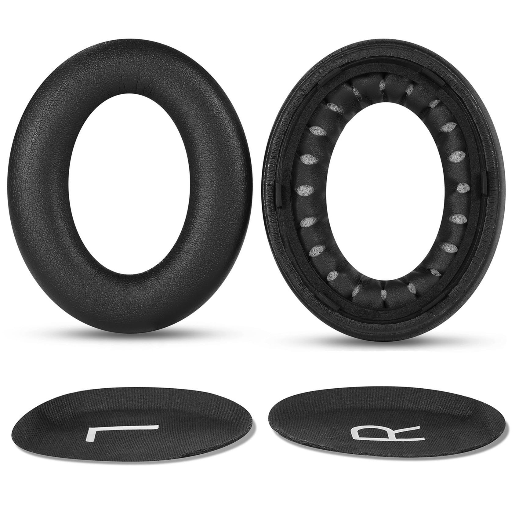Bose 700 Replacement Ear Pads - Premium Protein Leather Earpads Cushions for Bose Noise Cancelling Headphones 700 & 700S (Black) - Comfort Upgrade for Work, Travel & Gaming