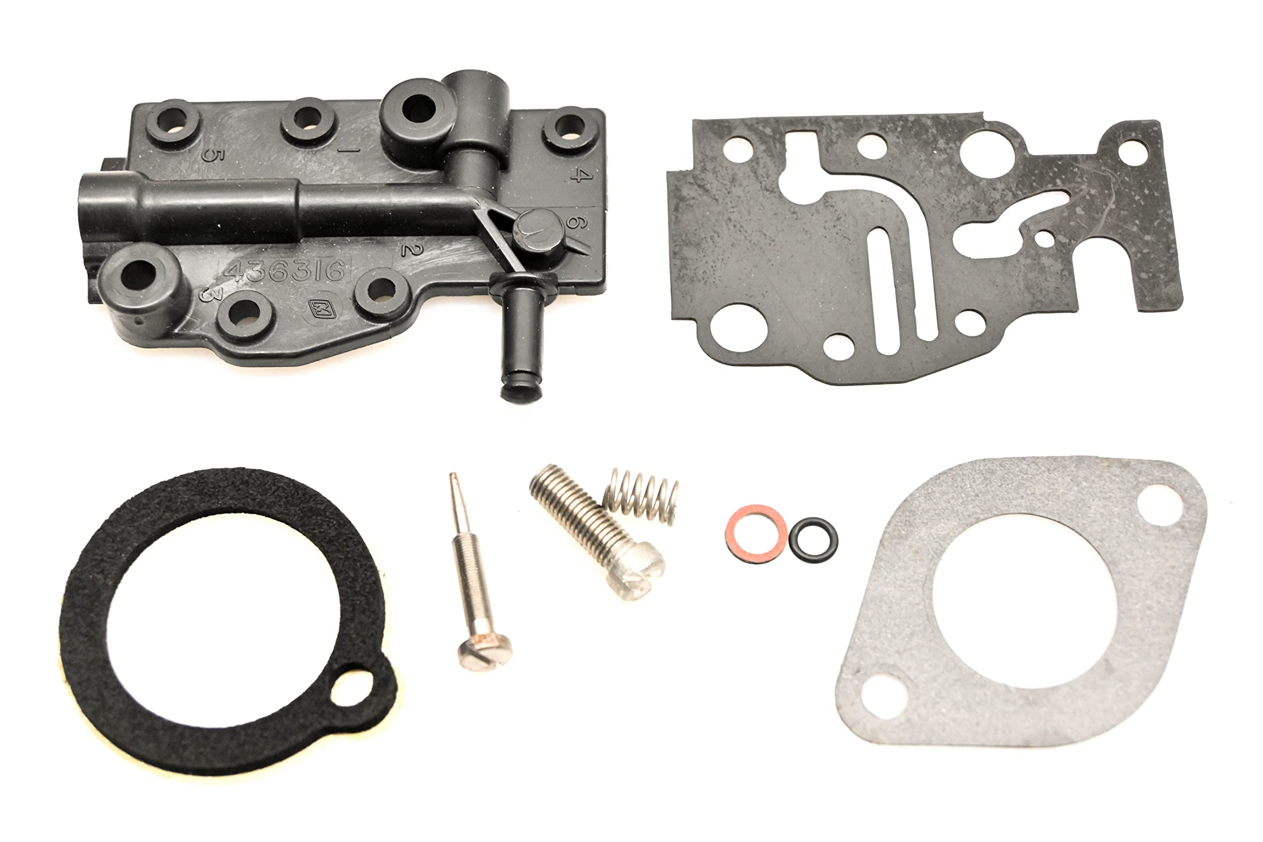 Evinrude Johnson Carburetor Cover Kit Assembly 436342 - Compatible with Outboard Motors - Perfect for Marine Engine Maintenance & Repair