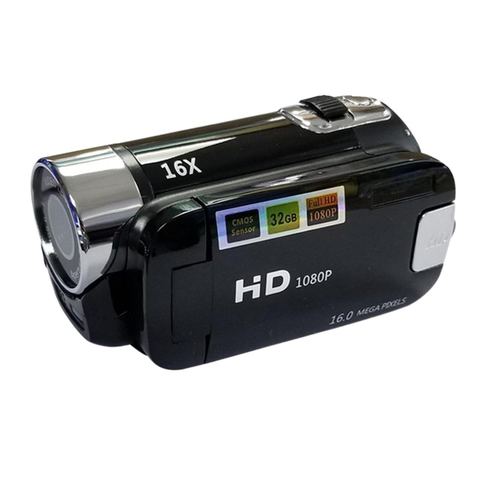 MZZYG 1080P HD Digital Video Camera with LCD Screen, Built-in Microphone & 16X Zoom - Portable DV Camcorder for Vlogging, Travel, Home Videos and YouTube Recording