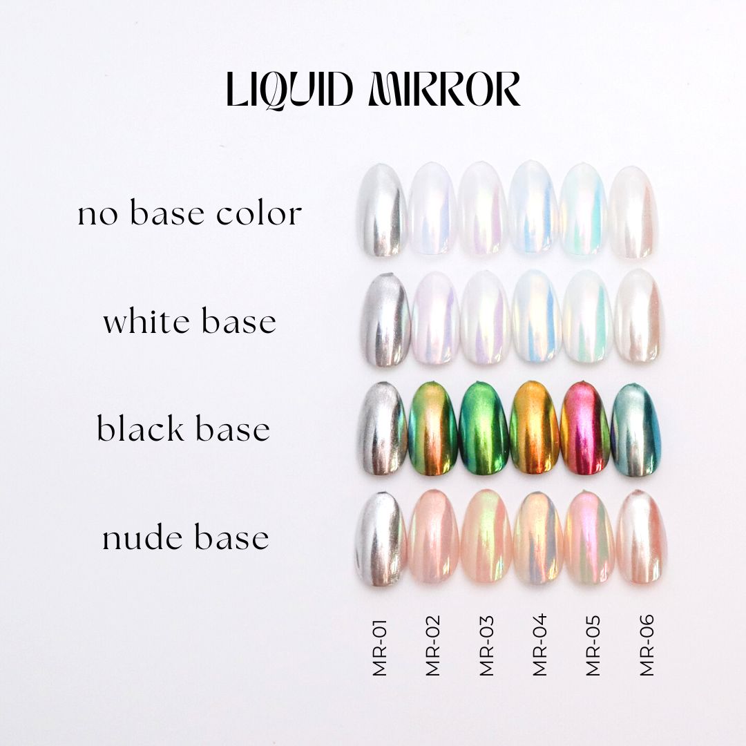 Kokoist MR05 Liquid Mirror Nail Polish - Peacock Chrome Metallic Finish for Gel Manicures | Perfect for Nail Art, Salon & Home Use