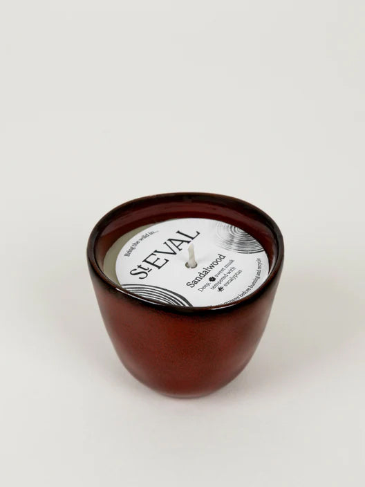St. Eval Enchantment Candle Pot - Sandalwood Scented Aromatherapy Candle for Home Relaxation & Meditation