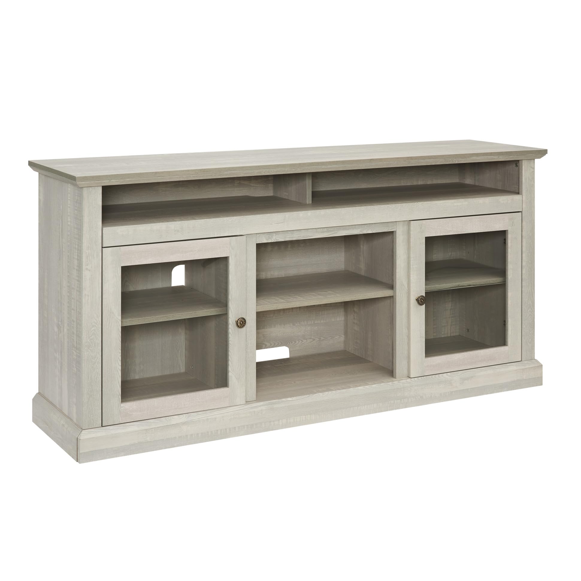 TRIPLE TREE Modern TV Stand for 65 Inch TVs - Contemporary Entertainment Center with Open & Closed Storage, Stone Gray TV Console for Living Room & Bedroom - Perfect for Home Theater Setup & Media Organization